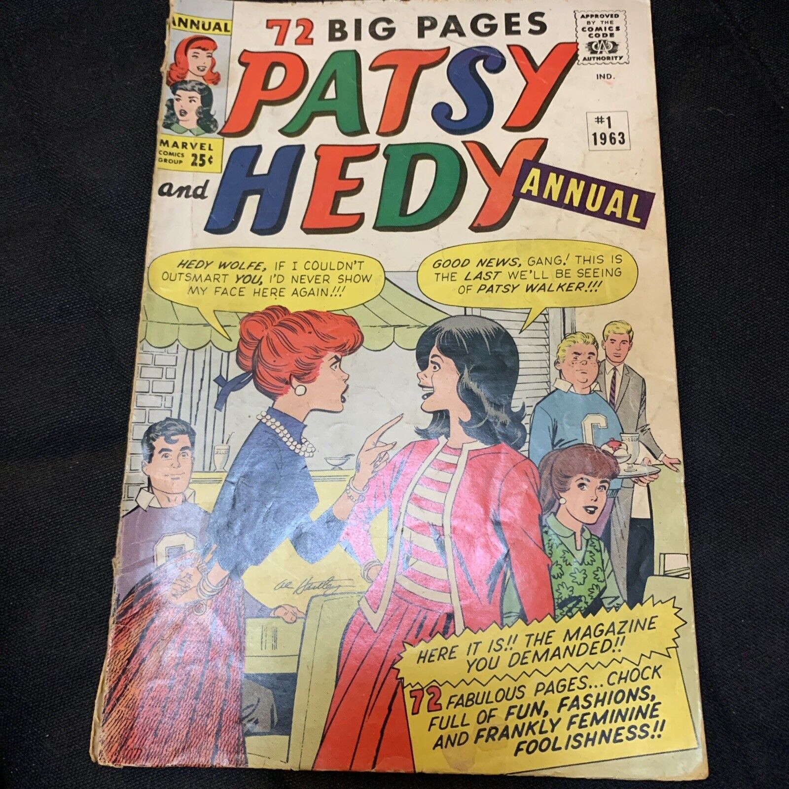 Patsy and Hedy Annual #1 (1963) Paper Dolls Marvel Comics Romance