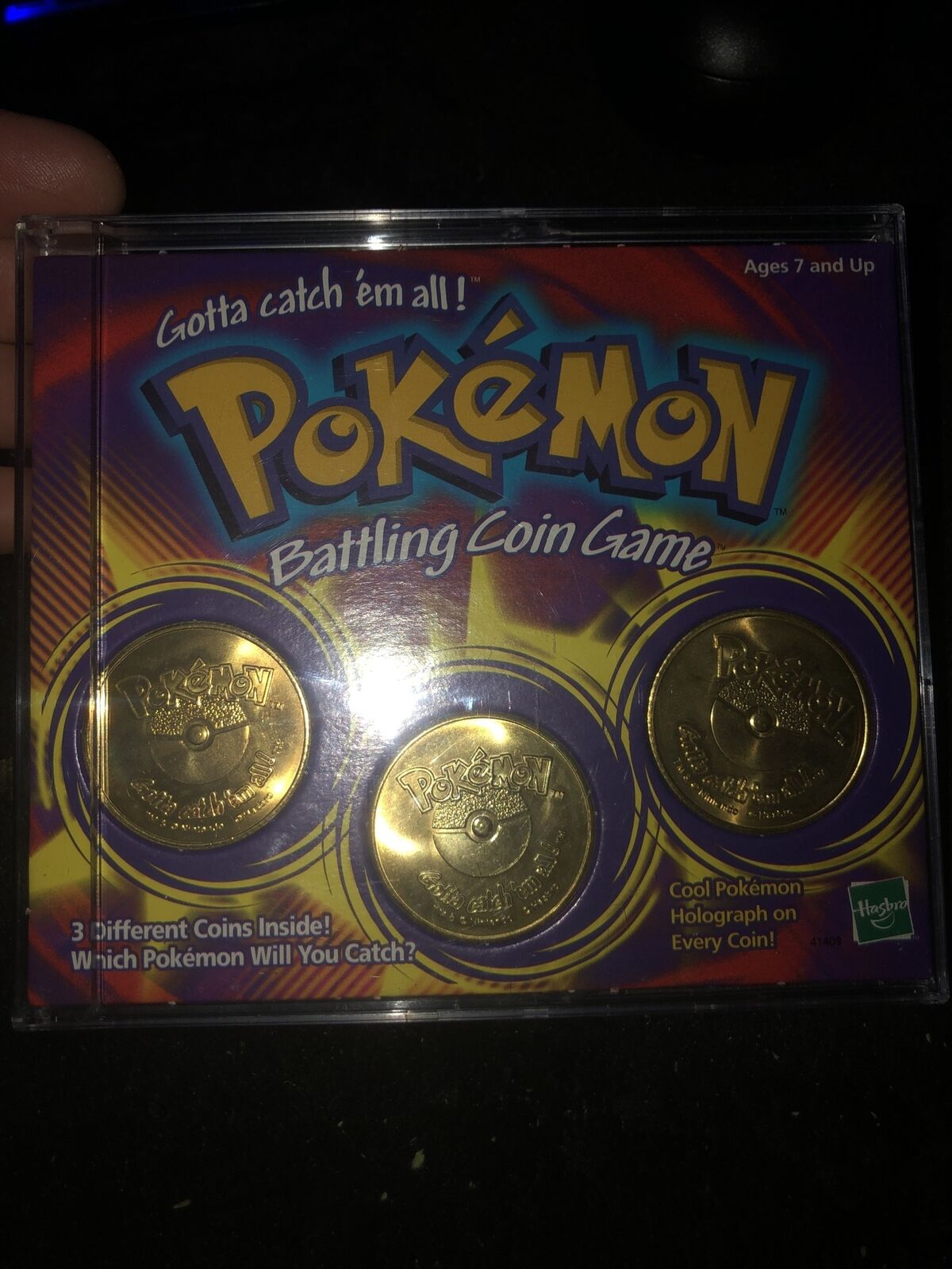 2 Vintage 1990\'s Hasbro Pokémon Battling Coin Games With Original-3 Coins + More