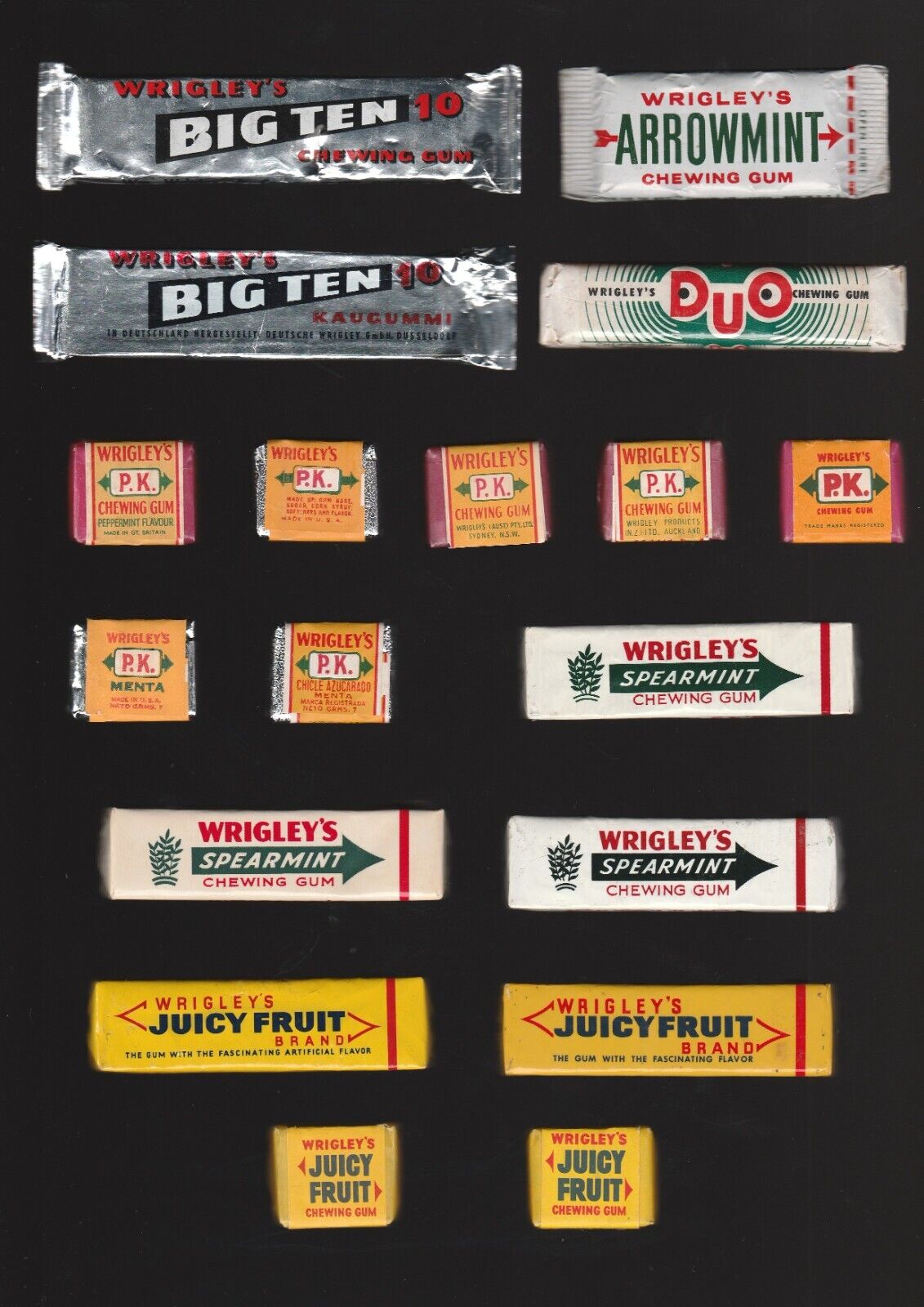 Advertising chewing GUM PACK --- WRIGLEY\'S ARROWMINT BIGTEN PK \