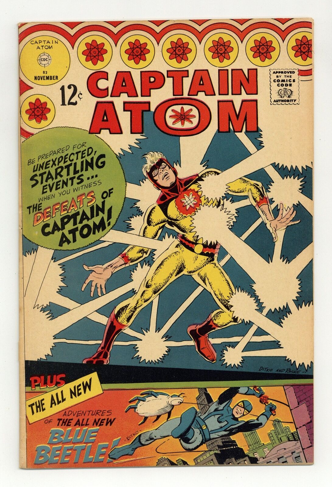 Captain Atom #83 VG- 3.5 1966 1st app. Ted Kord second Blue Beetle
