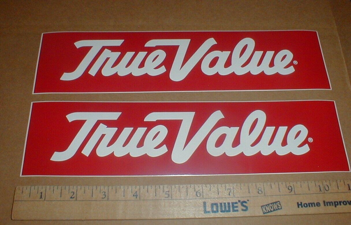 True Value hardware stores New 1990s nascar racing decal sticker vtg 11\