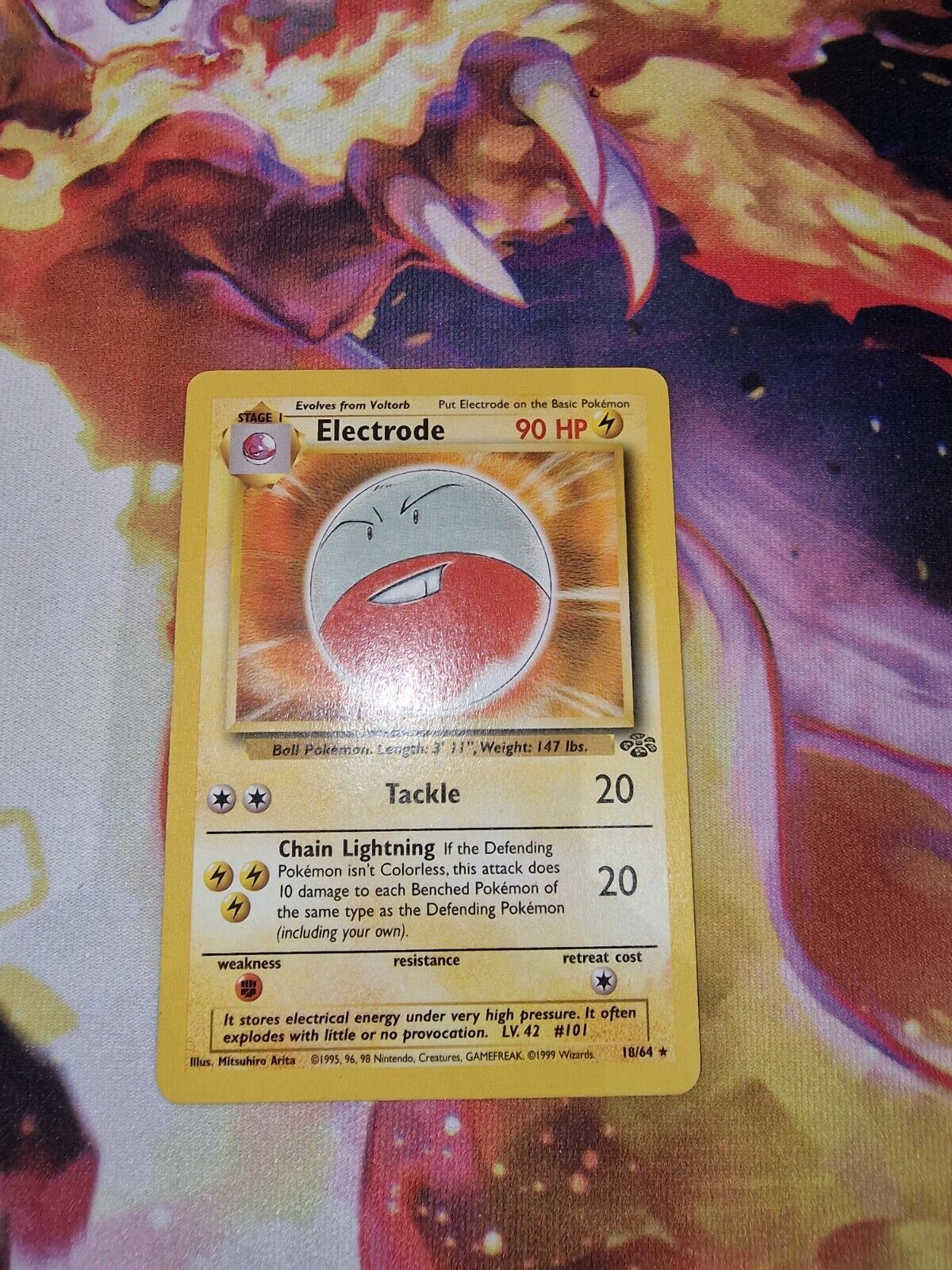 Electrode Jungle Non Holo Pokemin Card - NM
