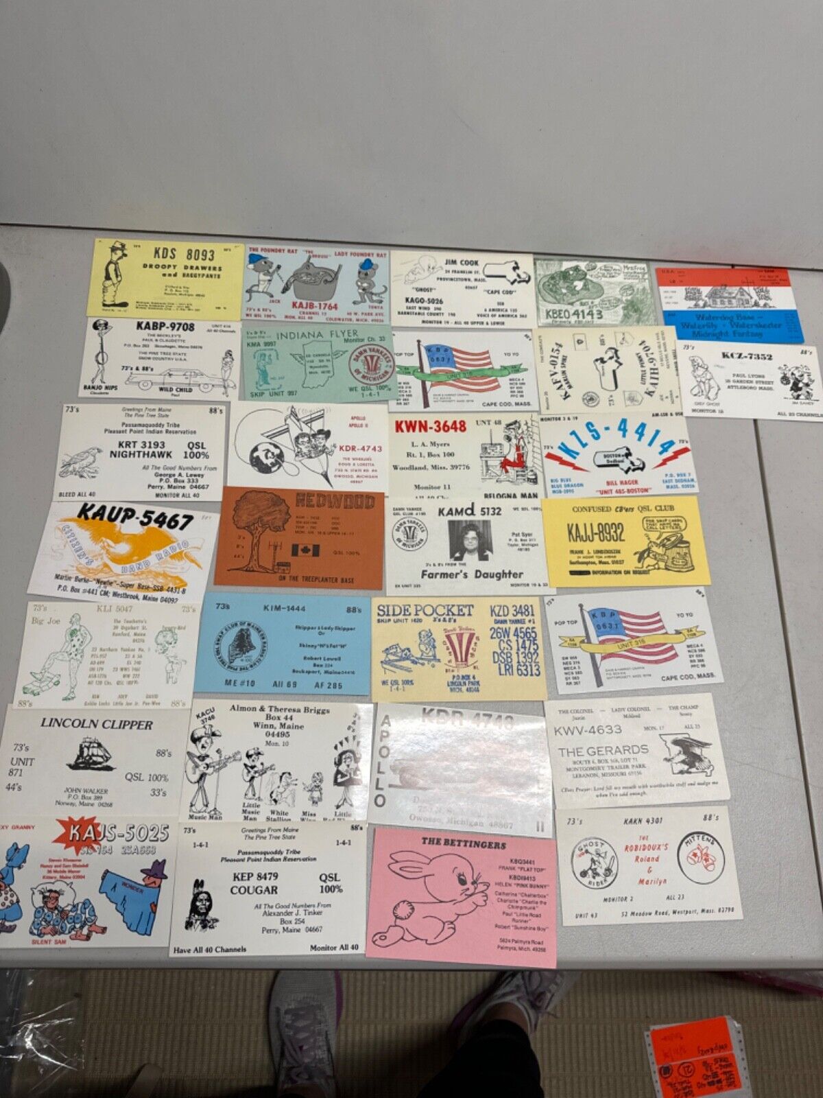 QSL Radio Cards Lot of 30 Lot # 36