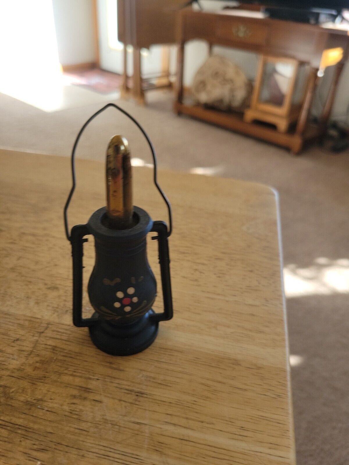 Vintage Weston Miniature Lantern Lighter Made in USA Tobacciana