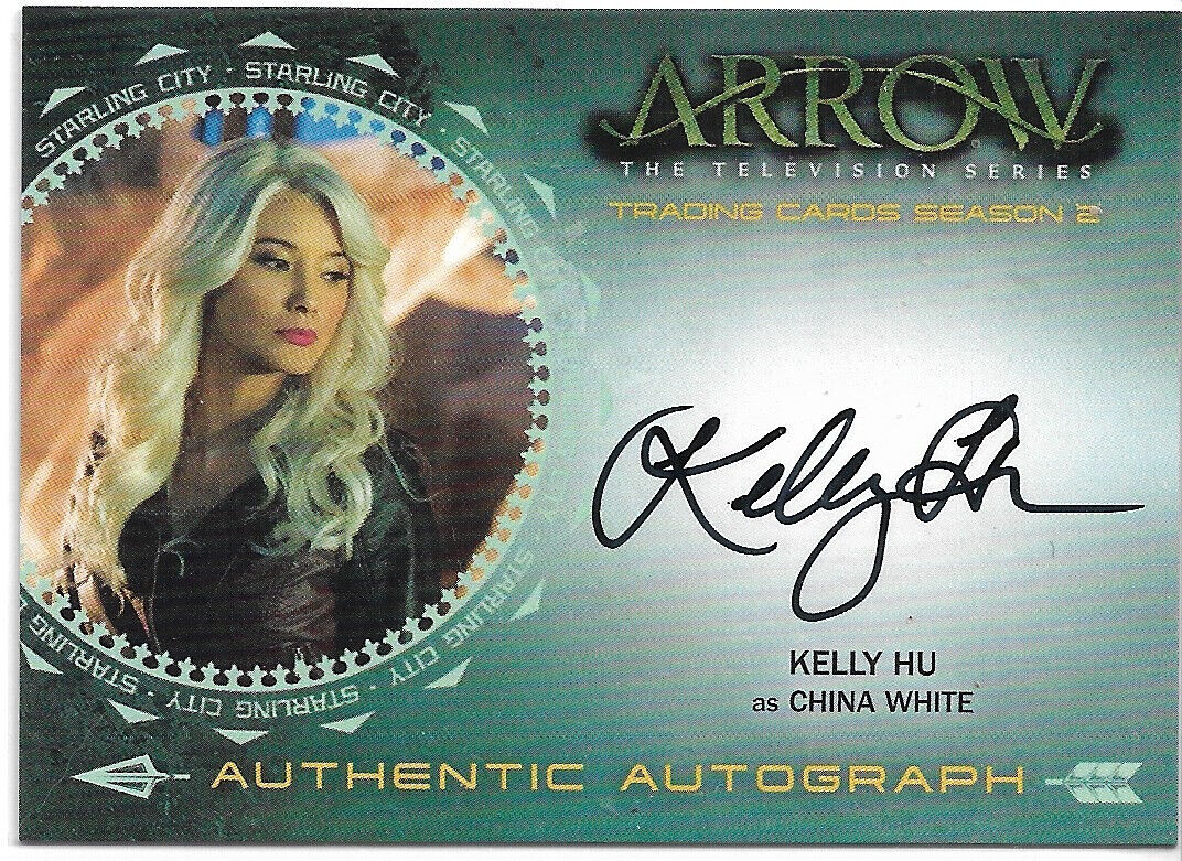 2015 Cryptozoic Arrow Season 2 Kelly Hu Autograph Card KH China White Auto