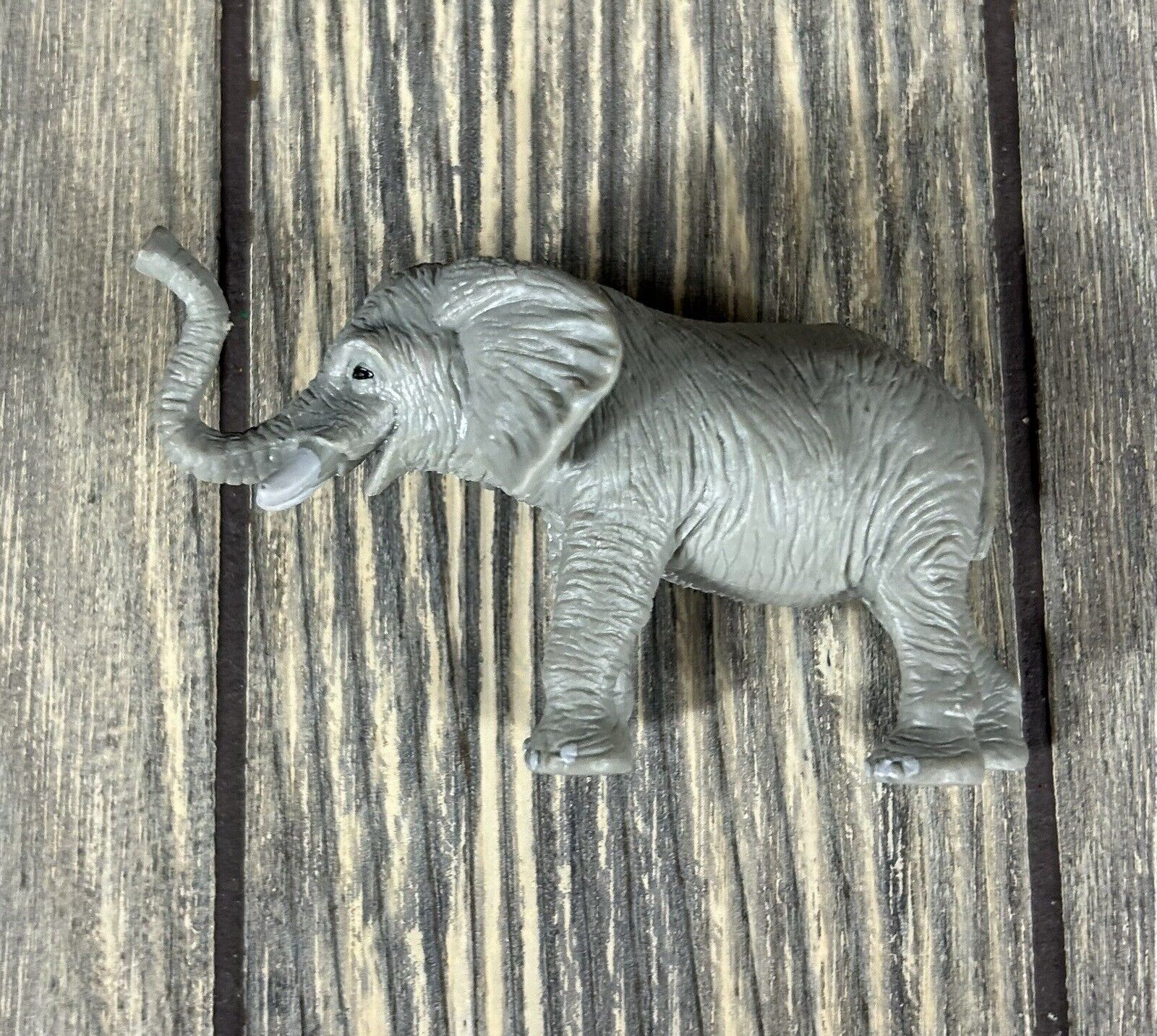 Gray Elephant Figure Figurine Toy 4” S.H. Made In China