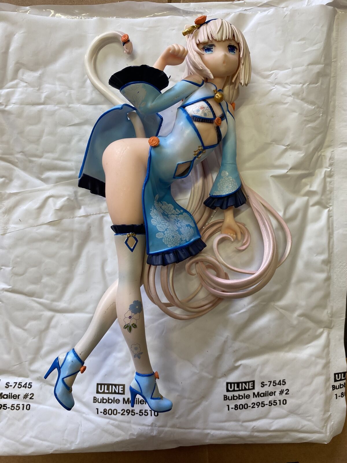 Anime Toy Doll Vanilla Cheongsam PVC Figure 24.5cm No Box No Base