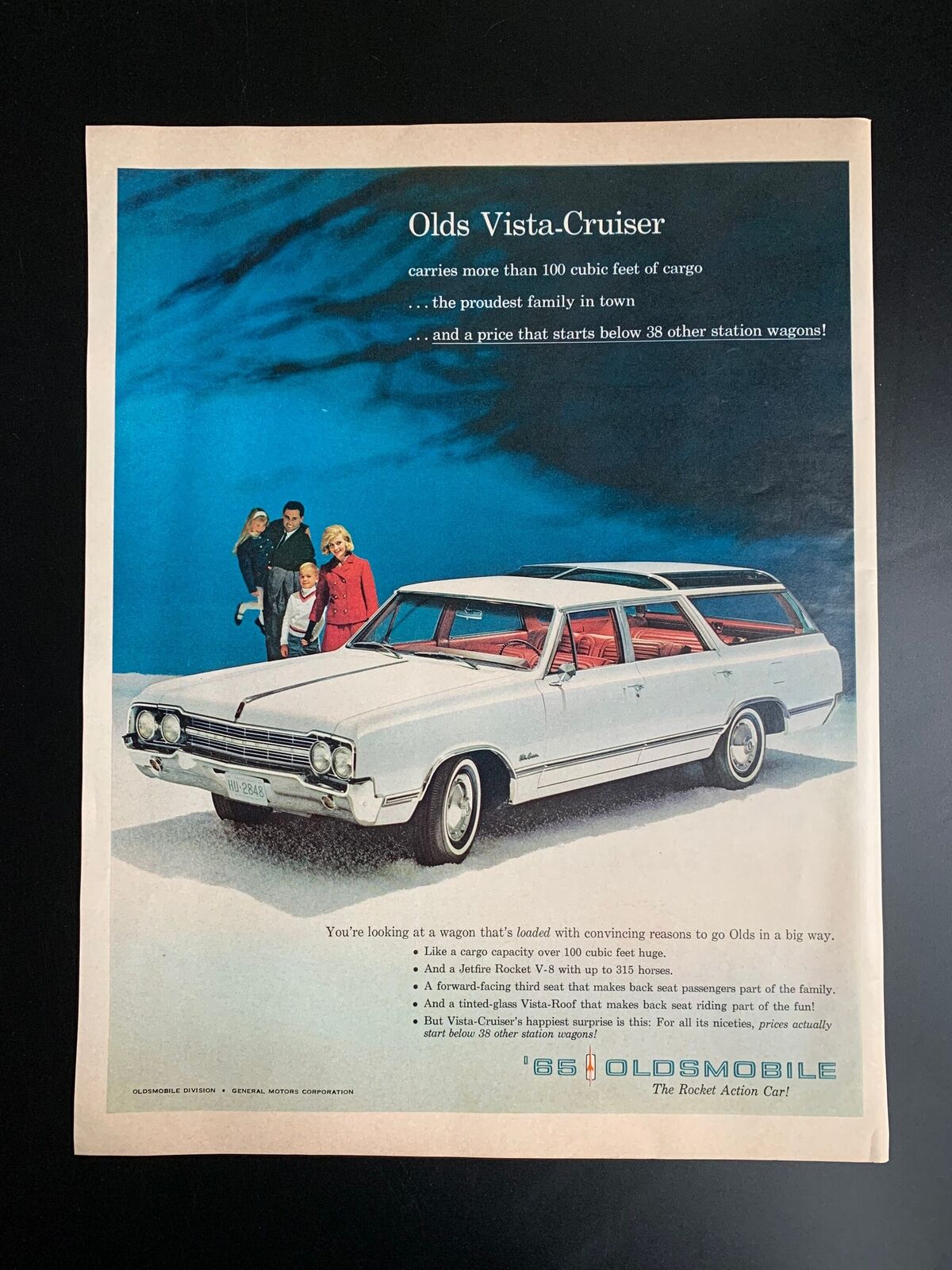 Vintage 1965 Oldsmobile Vista-Cruiser Print Ad