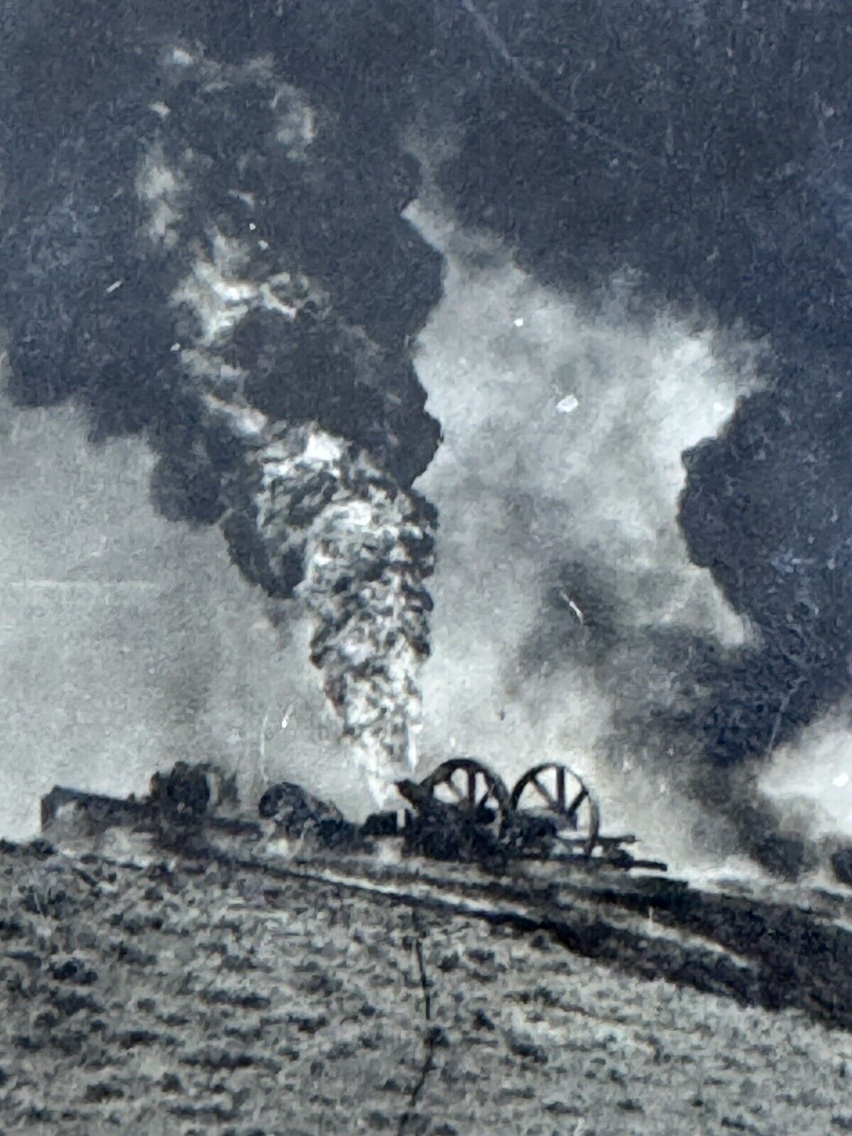 CASPER WY RPPC Salt Creek Oil Rig Fire 1922 Wyoming Evansville Natrona Alcova