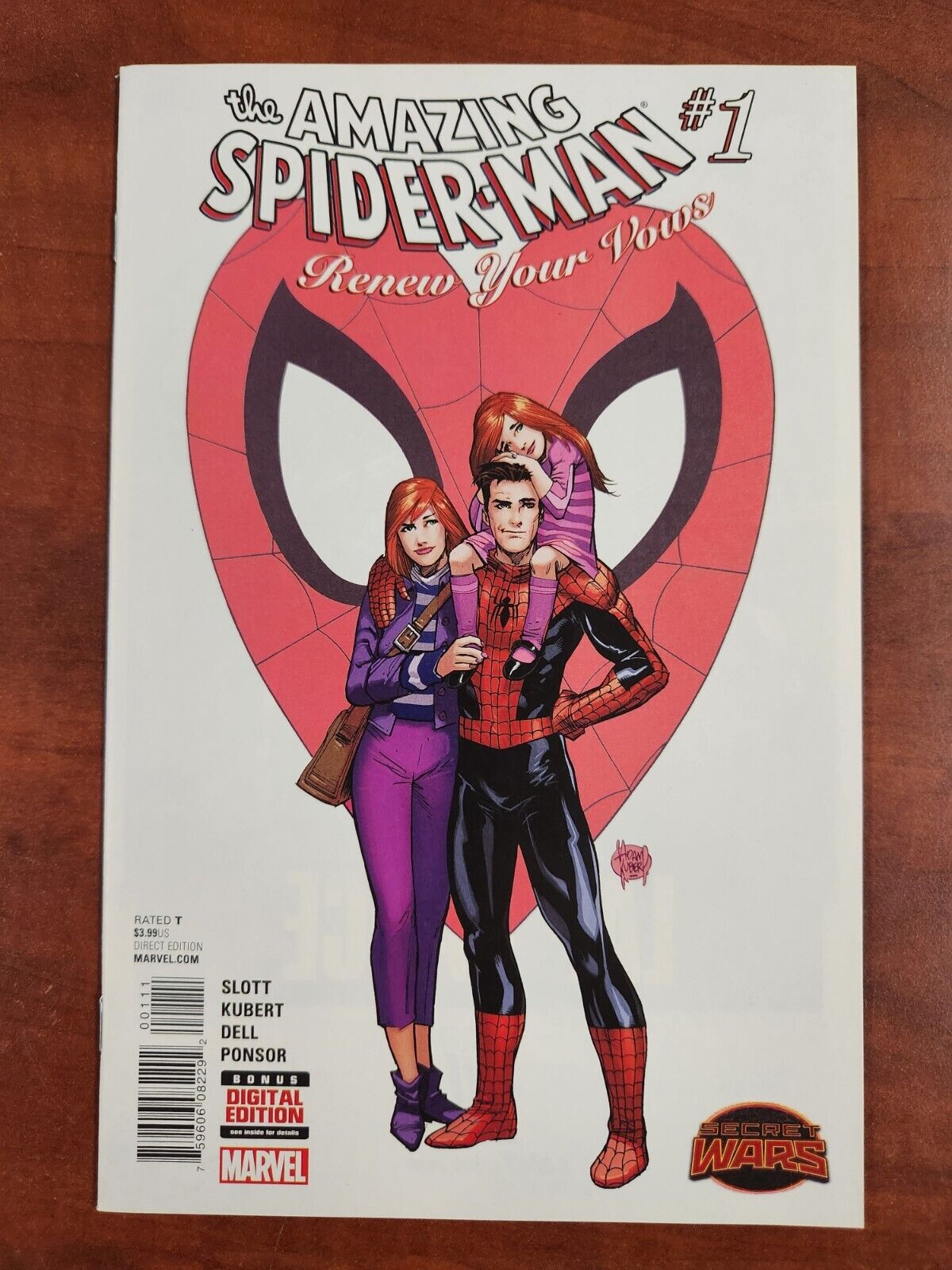 THE AMAZING SPIDER-MAN RENEW YOUR VOWS #1 Adam Kubert Cover Marvel Comics 2015🔥