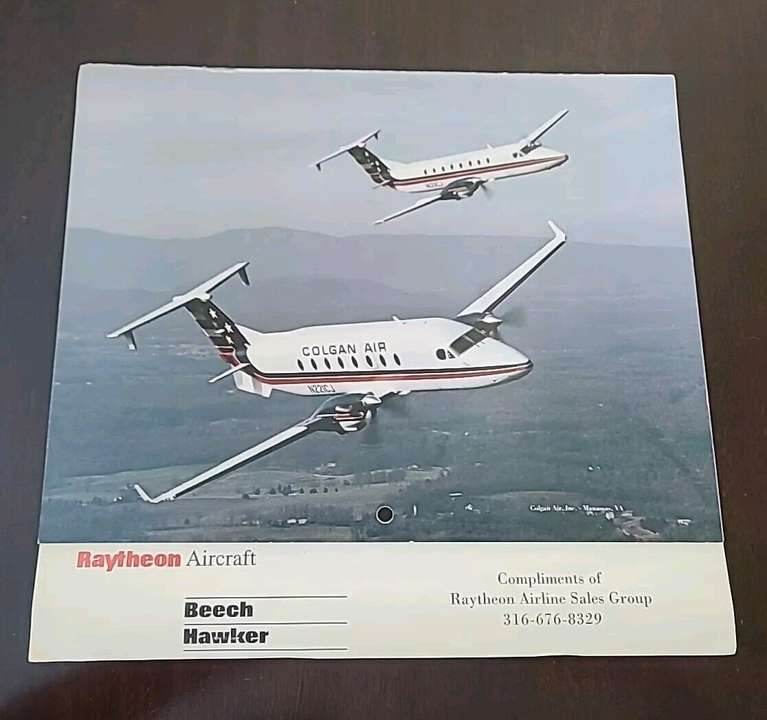 RAYTHEON AIRCRAFT BEECH HAWKER AVIATION APPOINTMENT CALENDAR 1997