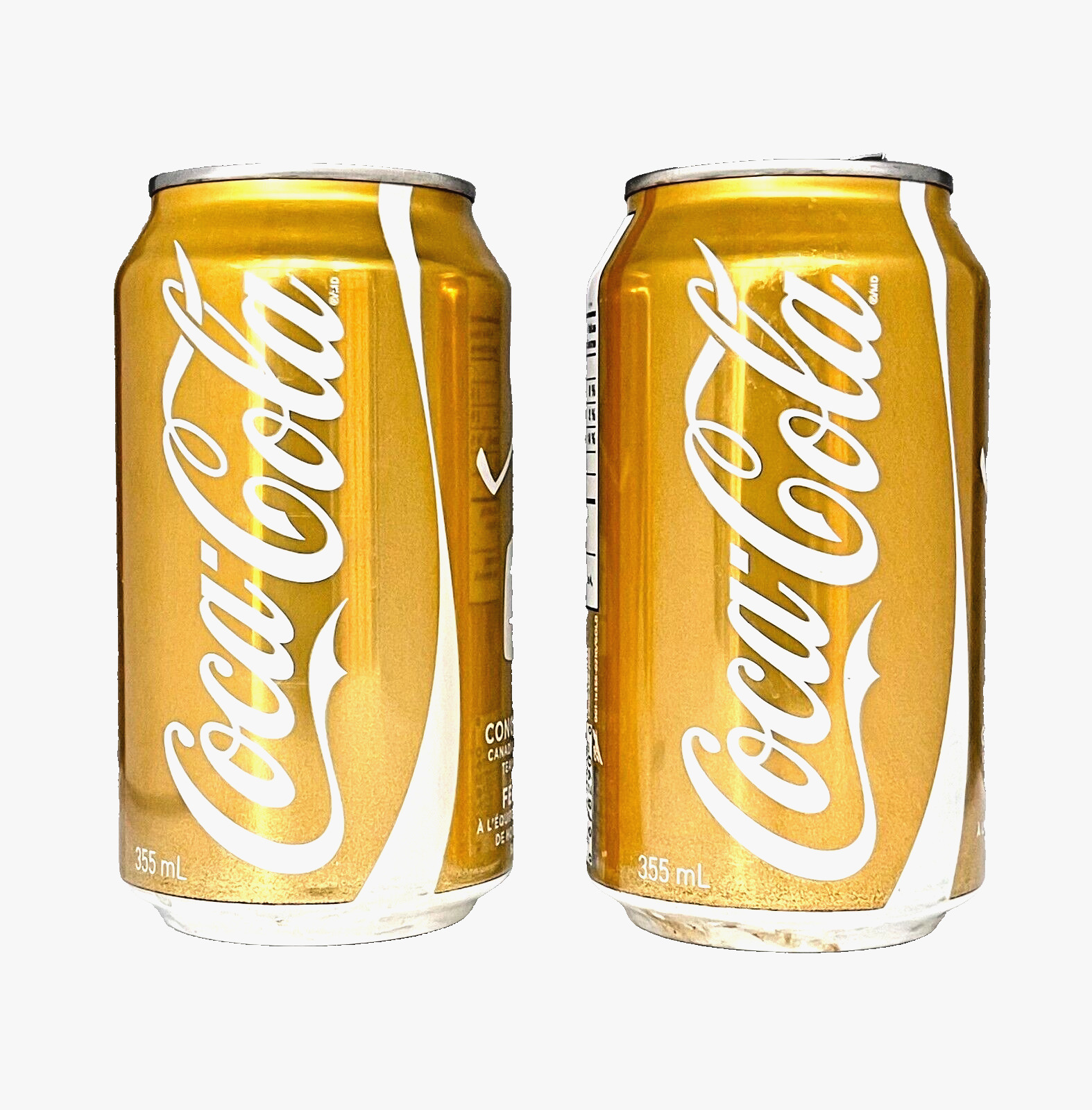 (2) Coca-Cola Gold Cans - 2010 Canada Olympic Hockey Team