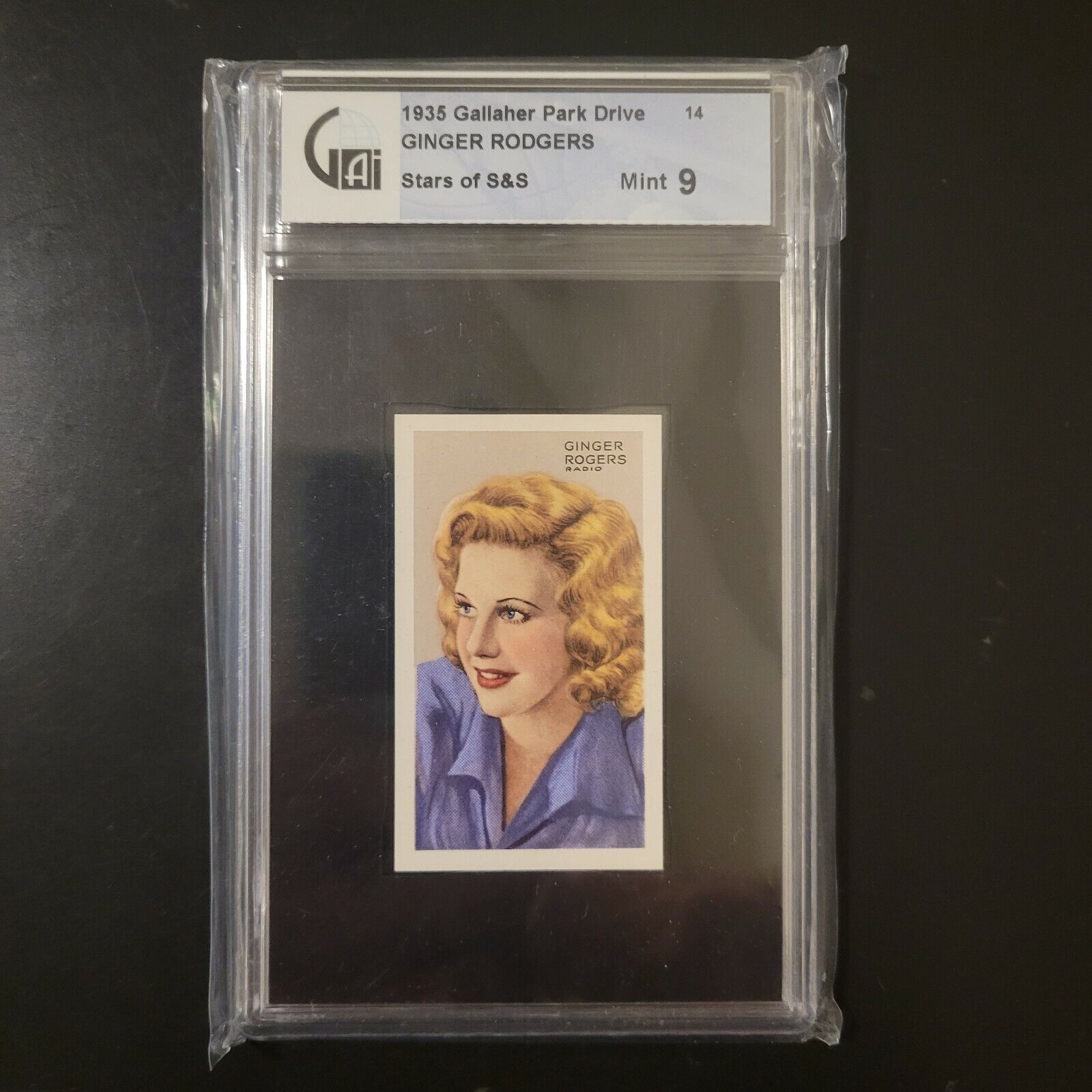 1935 Gallagher Park Drive #14 Ginger Rogers Graded GAI 9 MINT