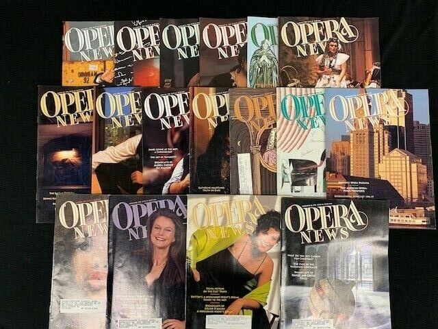 OPERA NEWS MAGAZINES 16 issues from 1996   mn1687