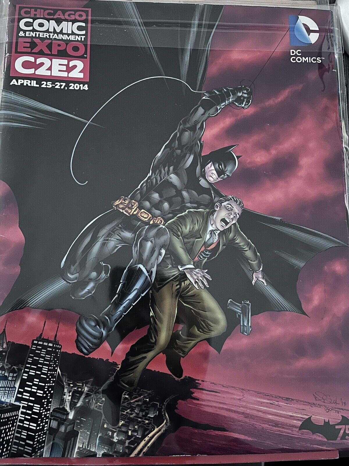 2014 Chicago Comic C2E2 Con Program Batman Cover DC Comics