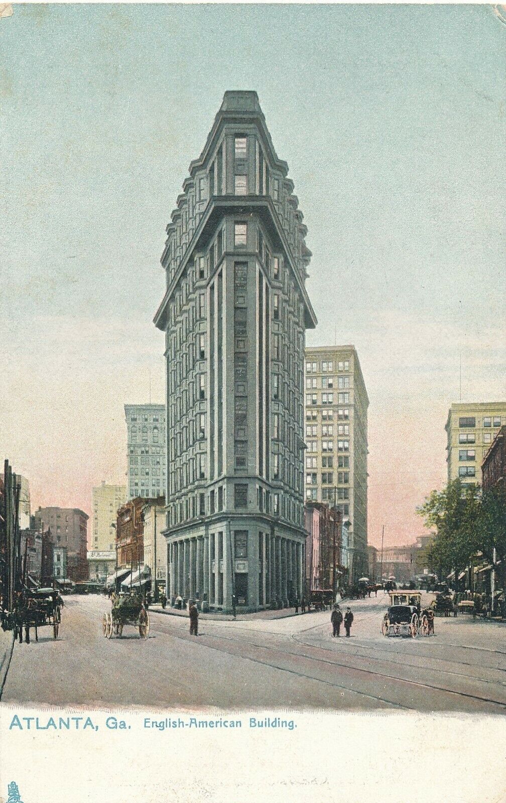 ATLANTA GA – English-American Building Tuck Postcard – udb (pre 1908)