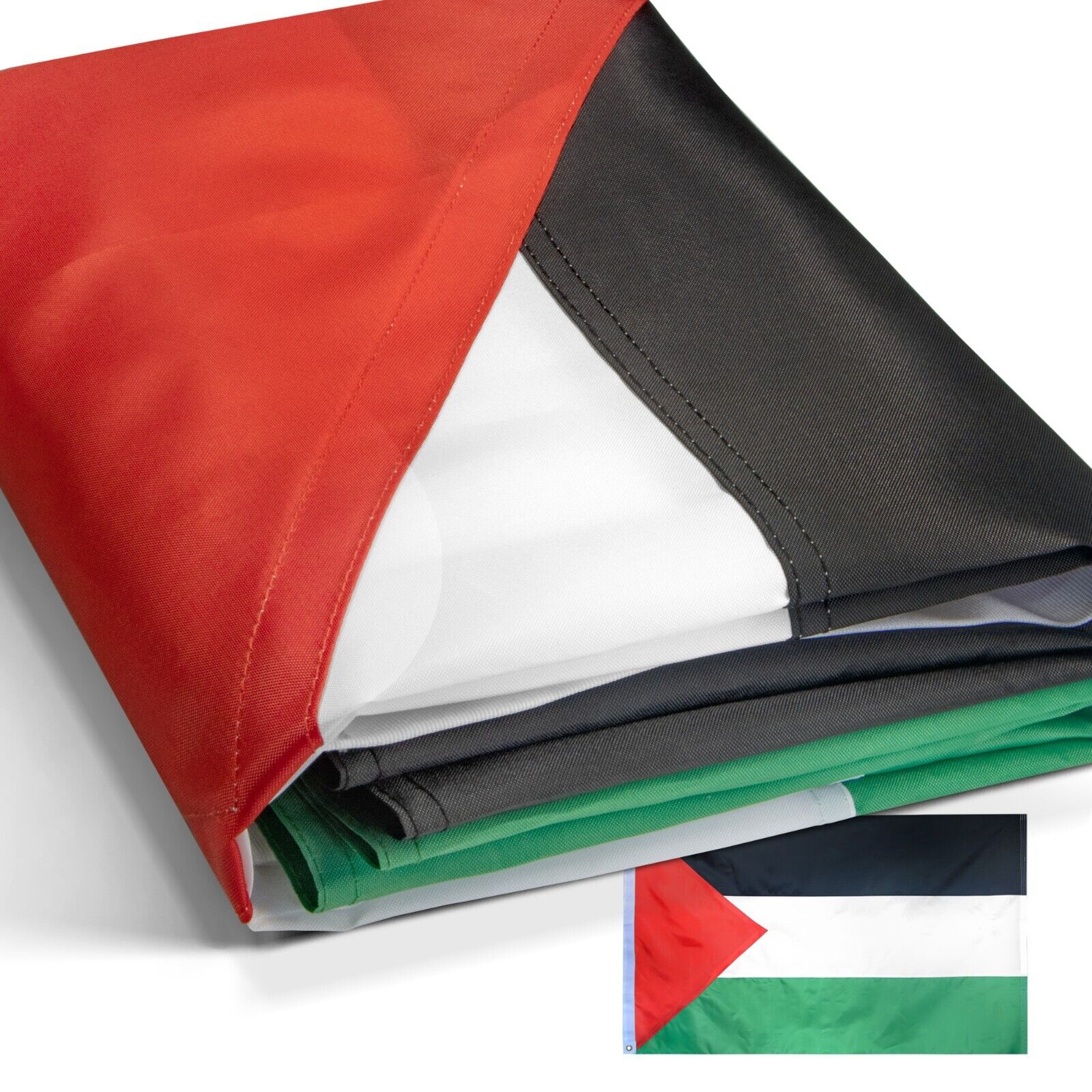 Anley EverStrong Palestine Flag 3x5 Foot Heavy Duty Nylon Embroidered Flags