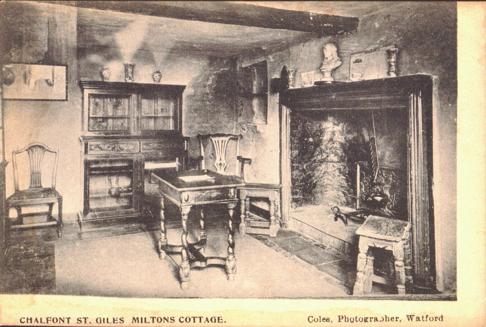 John Milton's Cottage Chalfont St. Giles England 1910s Postcard W. Coles
