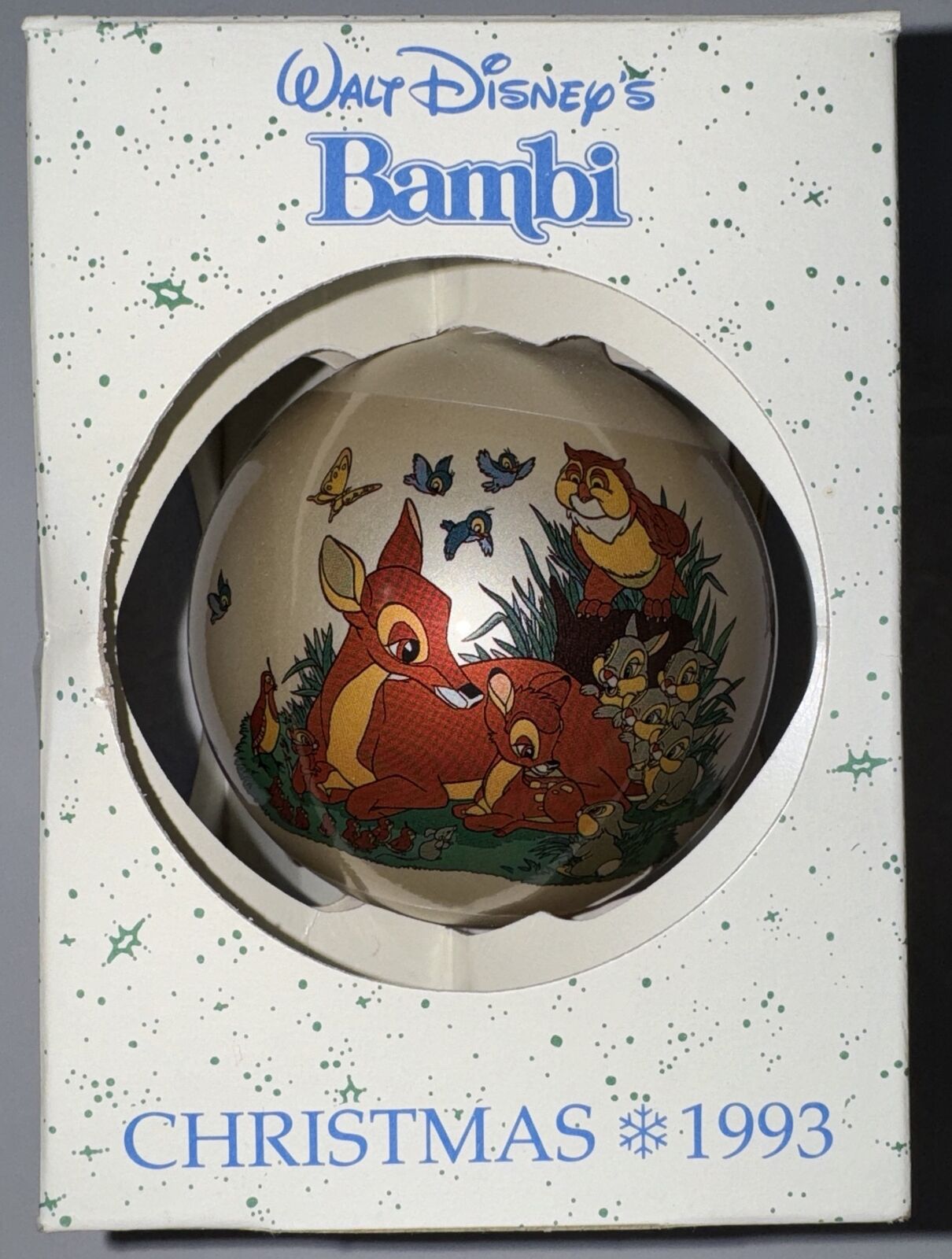 Vintage SCHMID 1993 Disney Classics Bambi Christmas Ornament Bauble