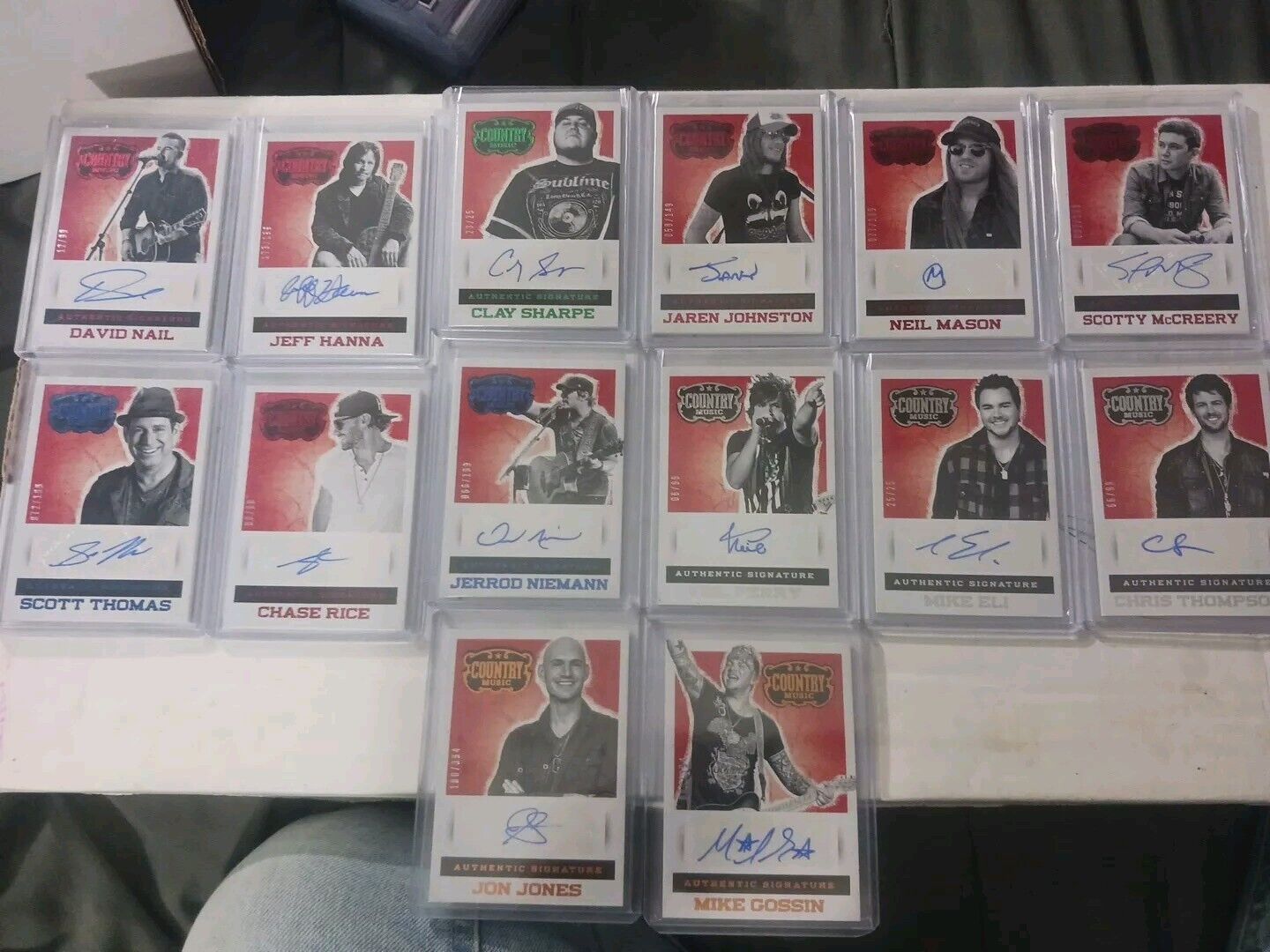 2014 Panini Country Music Autograph Card Lot