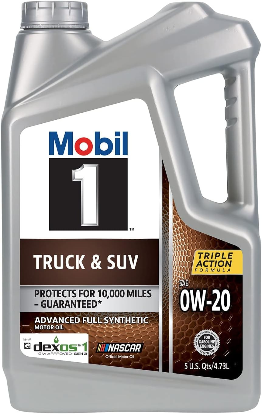 Mobil 1 Truck & SUV Full Synthetic Motor Oil 0W-20, 5 Quart