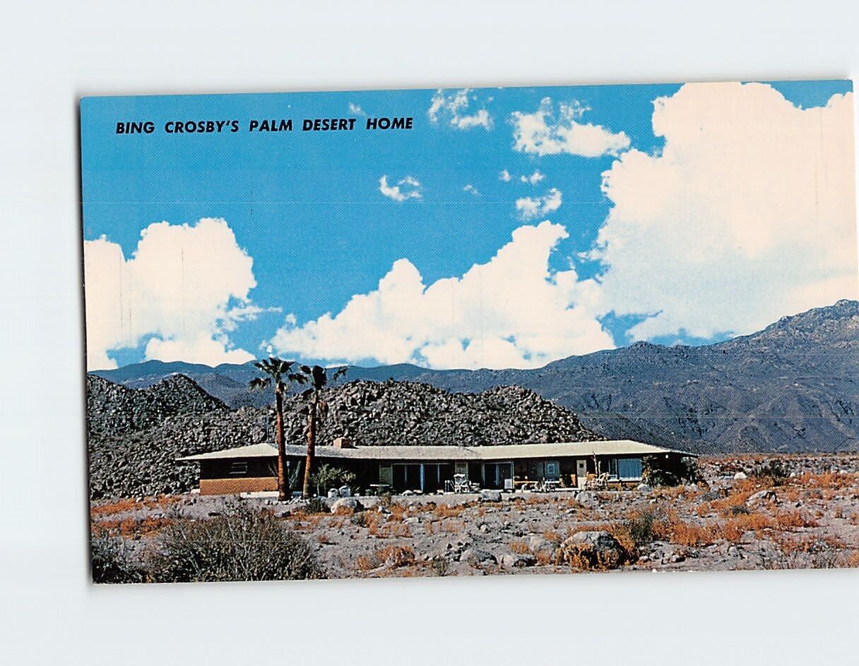 Postcard Bing Crosbys Palm Desert Home Palm Desert California USA