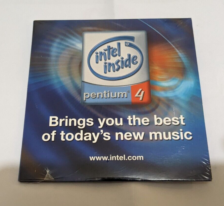 NEW Sealed Vintage Collectible 2001 Intel Inside Pentium 4 Music Sampler CD