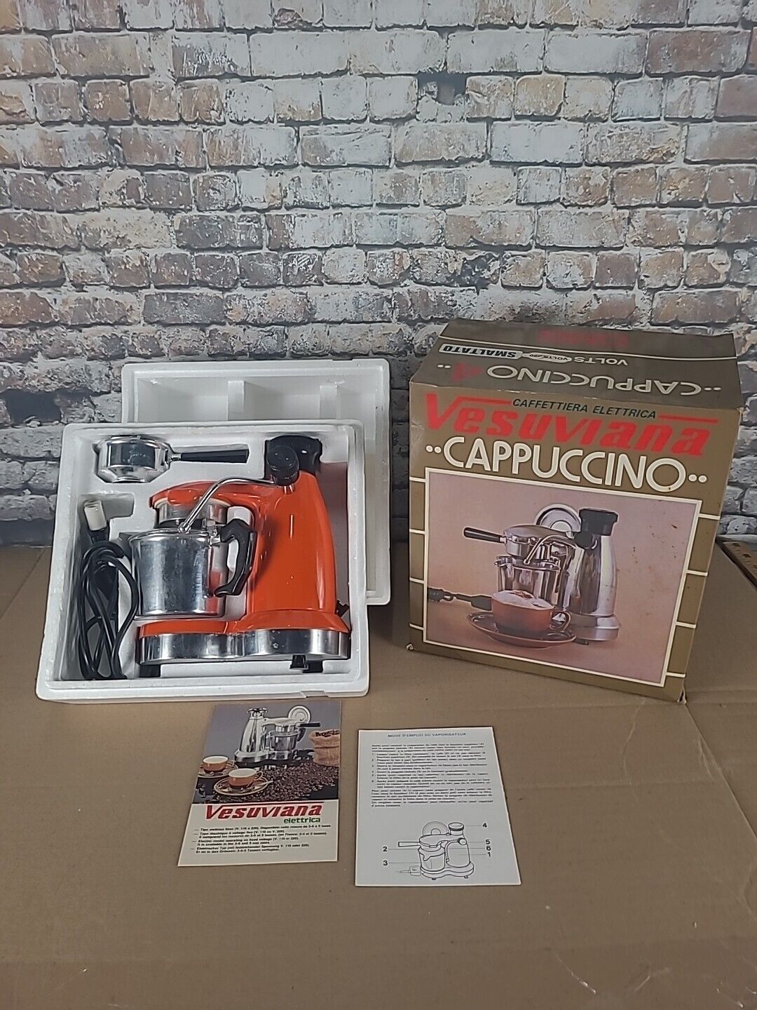 Vintage Vesuviana Elettrica Cappuccino Maker-J