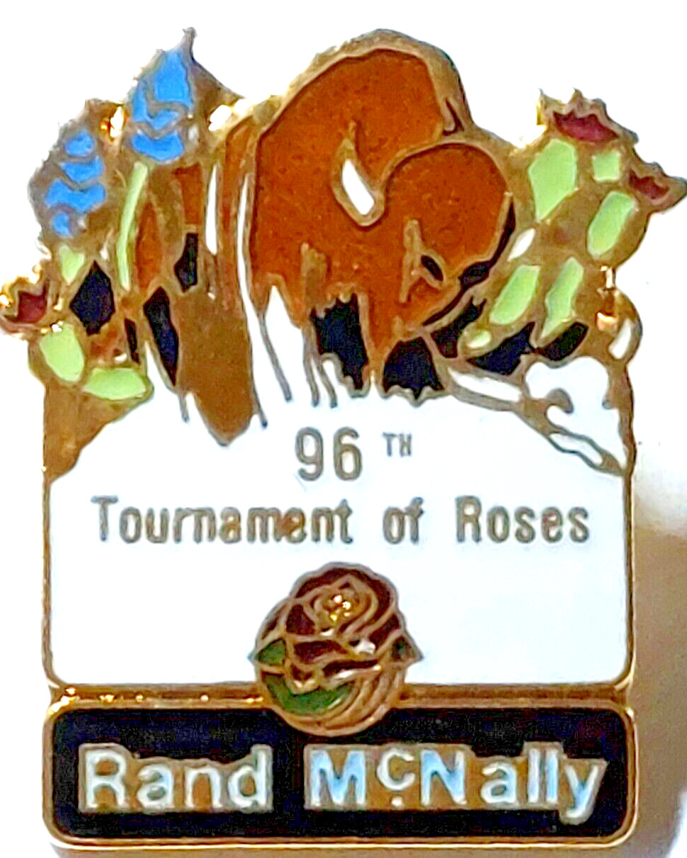 Rose Parade 1985 Rand McNally 96th Tournament of Roses Lapel Pin
