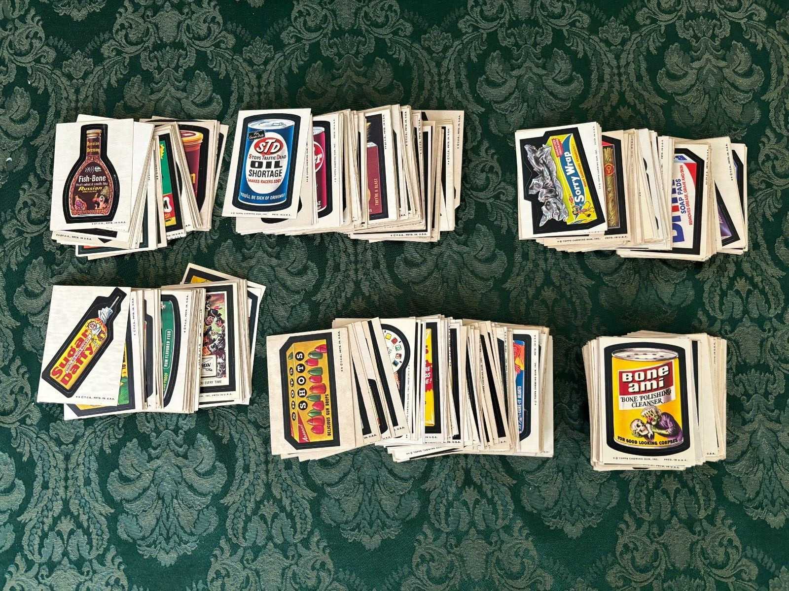 HUGE lot of just over 500 Series 1-15 Wacky Packages Stickers