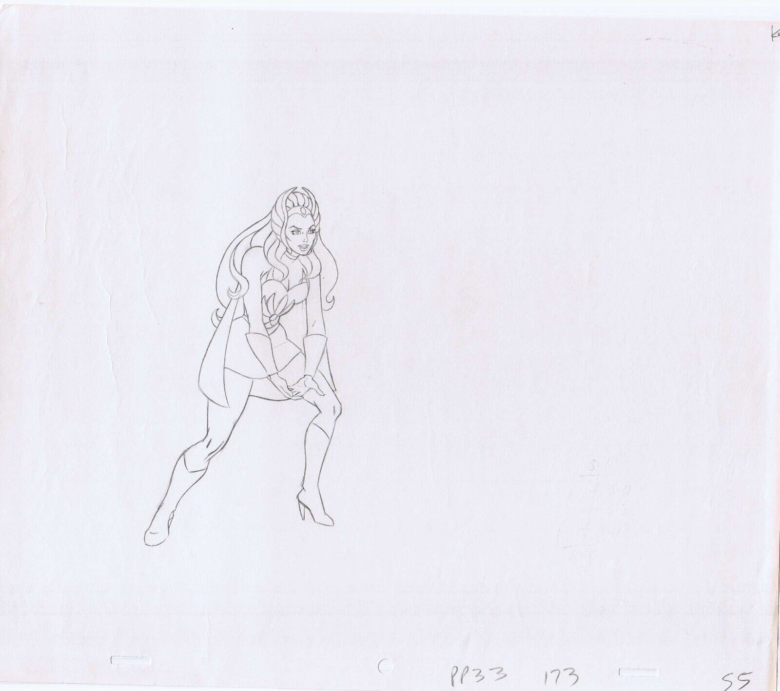 She-Ra 1985 Original Art Animation Production Pencils PP-33 173 55