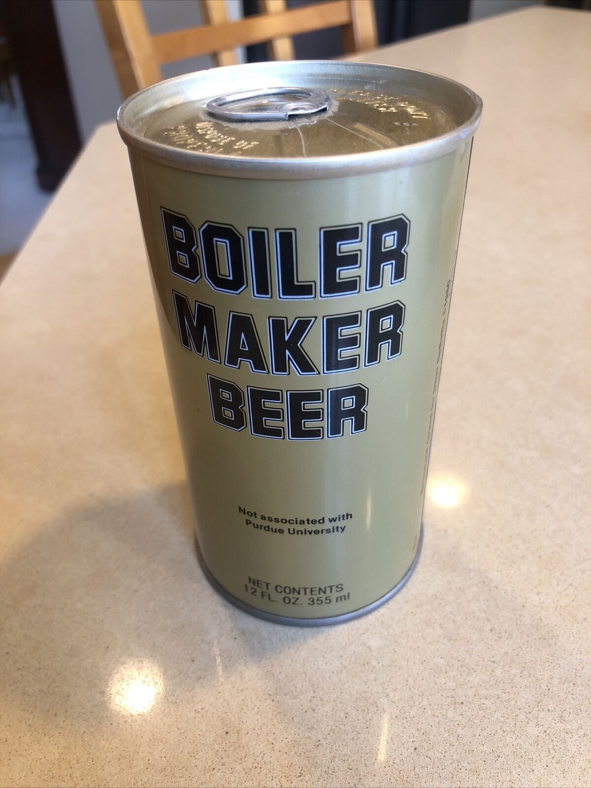 Boiler Maker Beer Can 1980 Pull Tab Top Empty