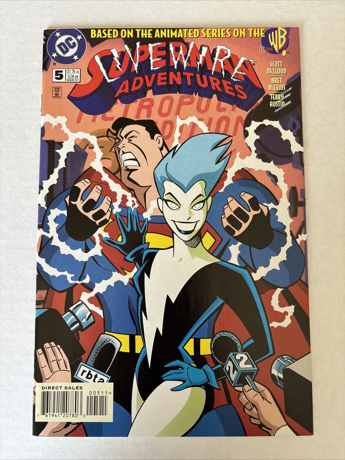 Superman Adventures #5 1997 DC Comics 1st Appearance of Livewire