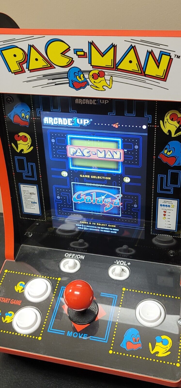 Arcade 1Up - PAC-MAN / GALAGA TABLE TOP Countercade Machine EXCELLENT CONDITION 