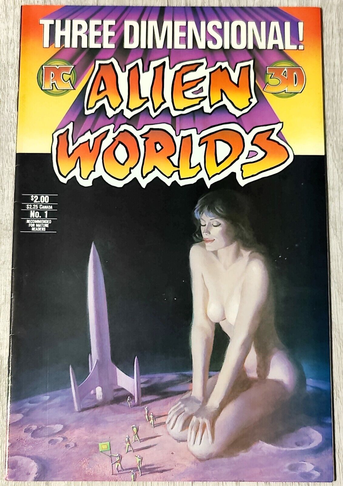 Alien Worlds #1 3-D - Without 3d Glasses - Very Fine
