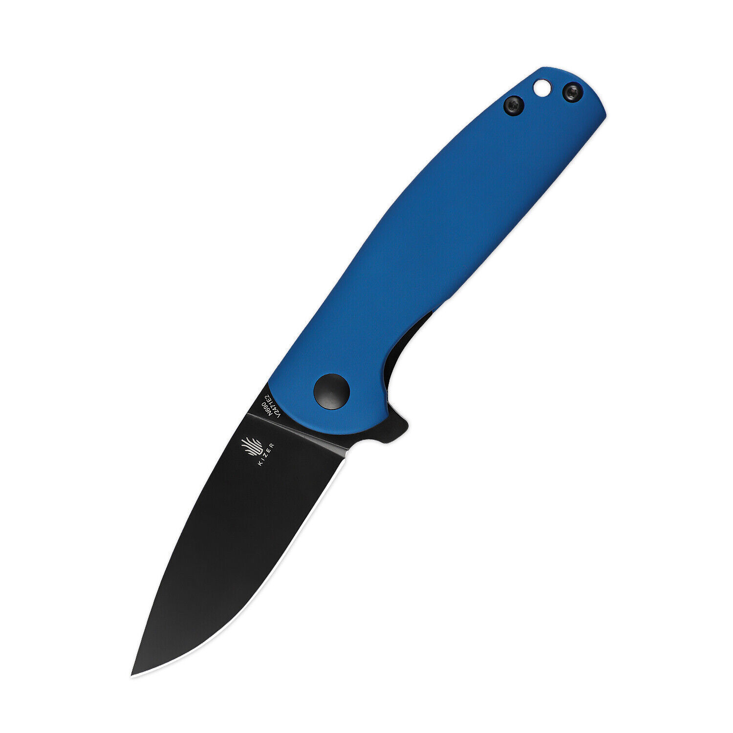 Kizer Mojave Exclusive Gemimi Mini Blue Matte Aluminum Pocket Knife V2471E2