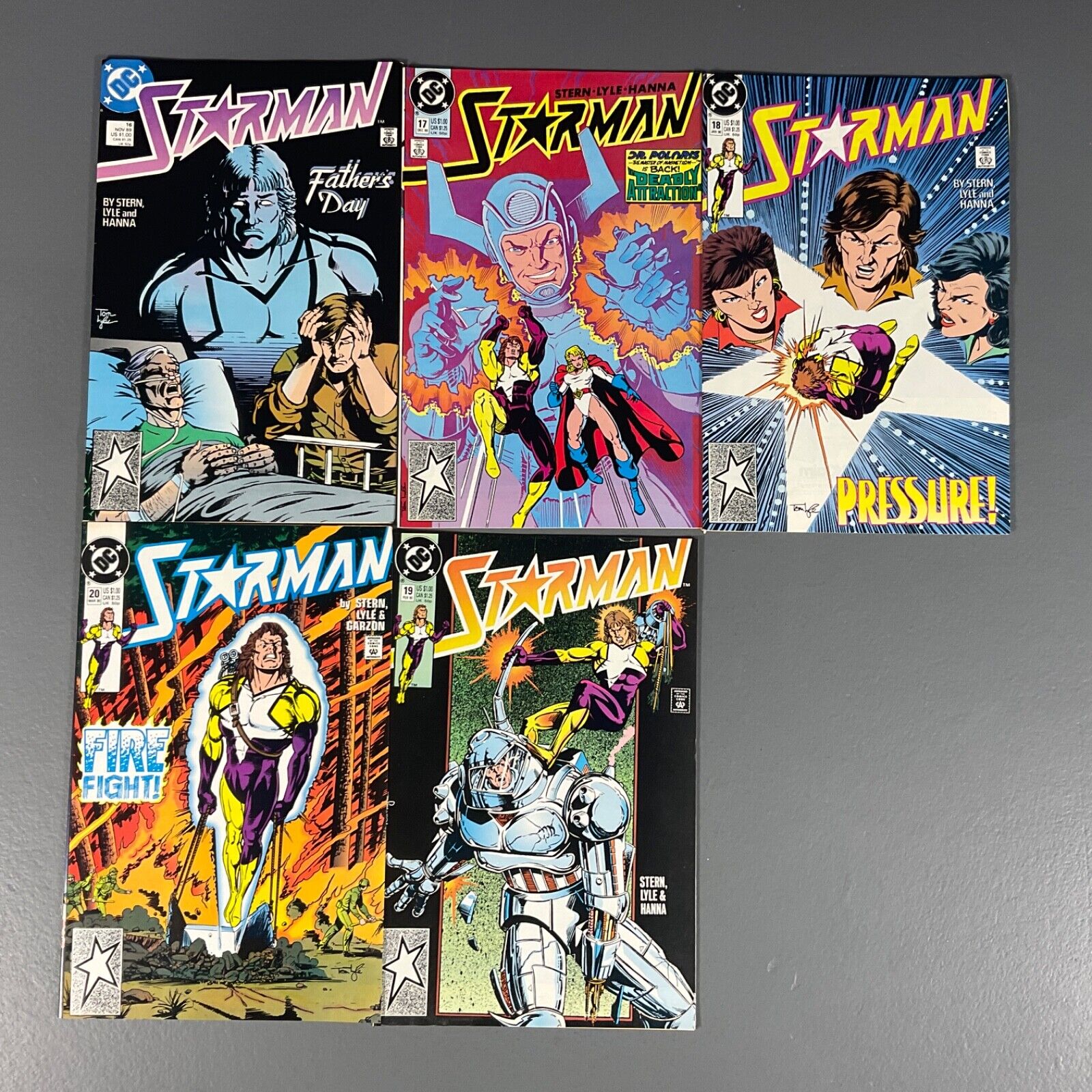 LOT OF 5 - Starman Vintage DC Universe Comic Books Issues #16-20 - 1989-90