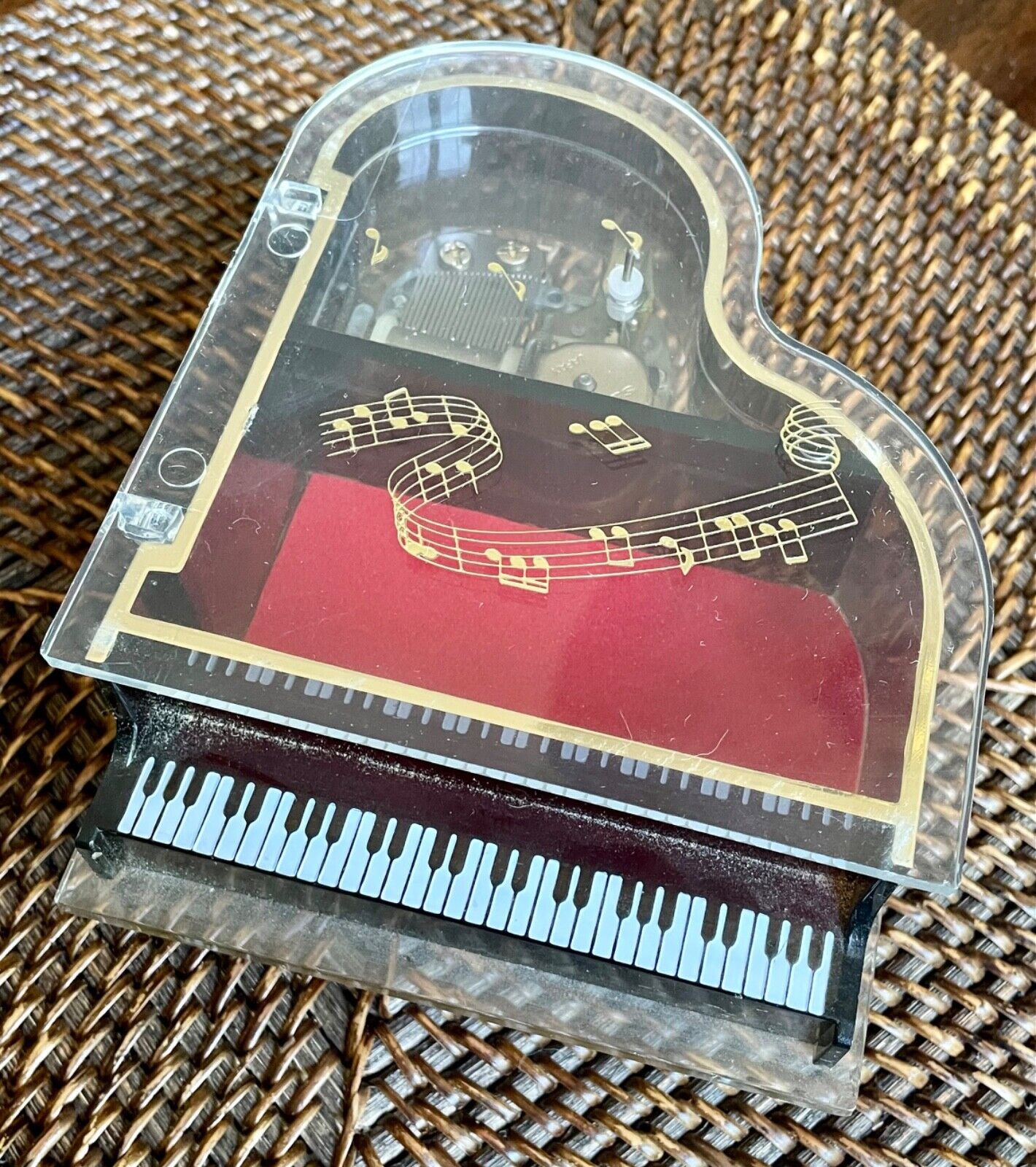 Vintage Stellar Sankyo Japan Grand Piano Wind-up Music Box “Memory”