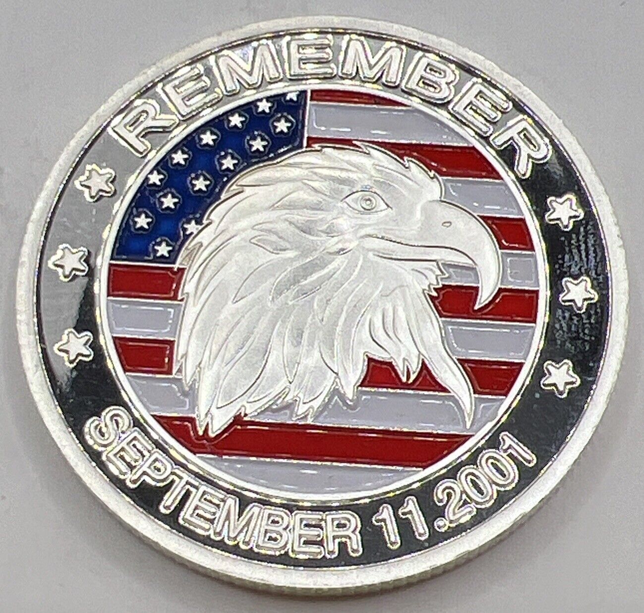 * September 11 2001 Challenge Coin 911 American Heroes Honor Service Sacrifice
