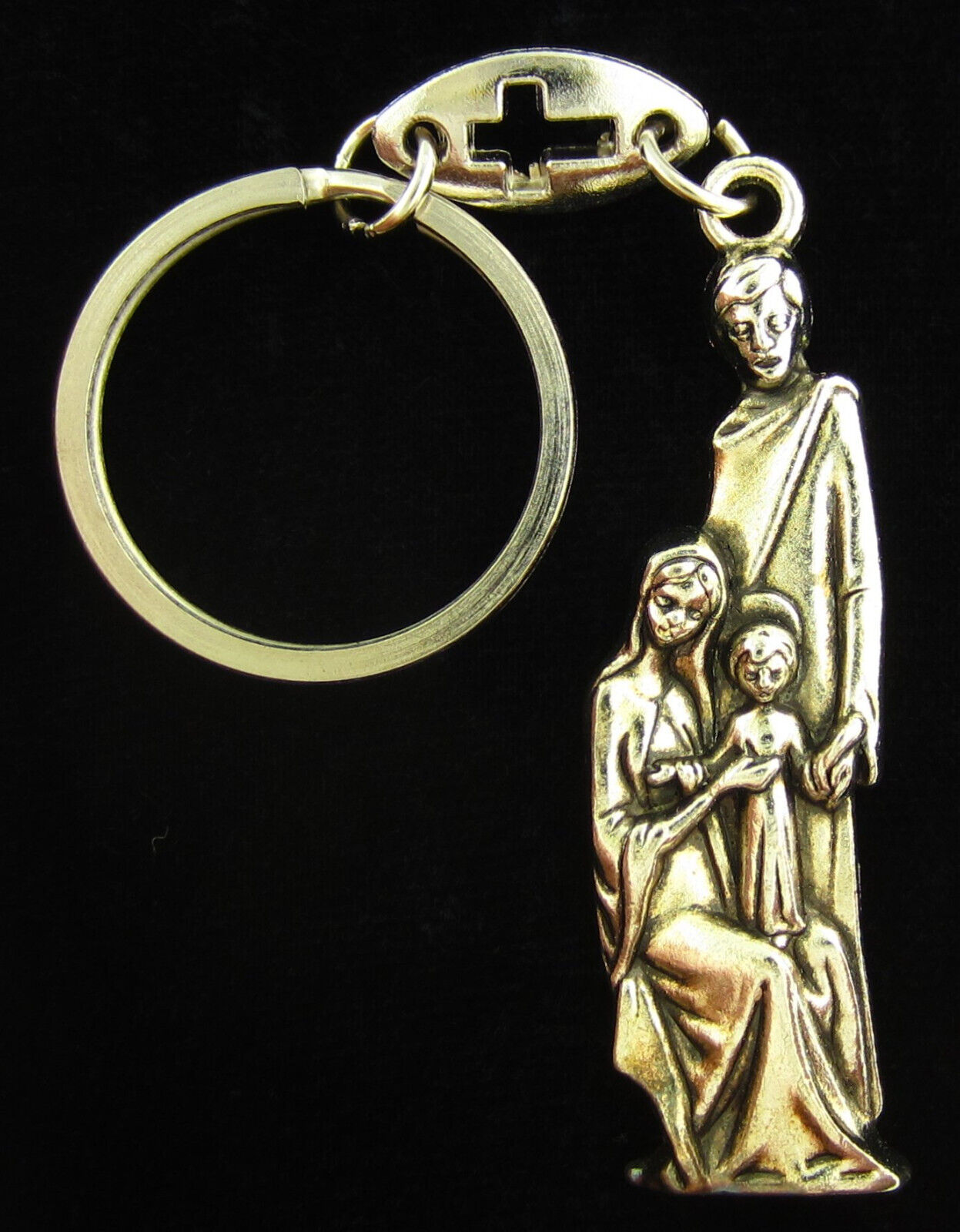 Vintage Holy Family Key Chain Religious Holy Catholic