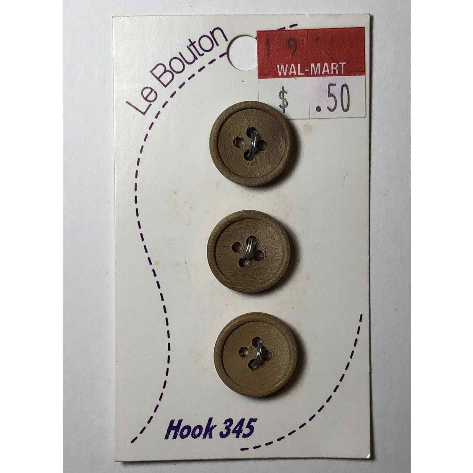 Le Bouton Wood Sewing Buttons 5/8\