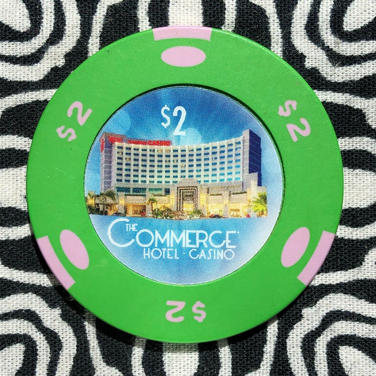 Commerce Hotel $2 Commerce, California Gaming Poker Casino Chip EX9