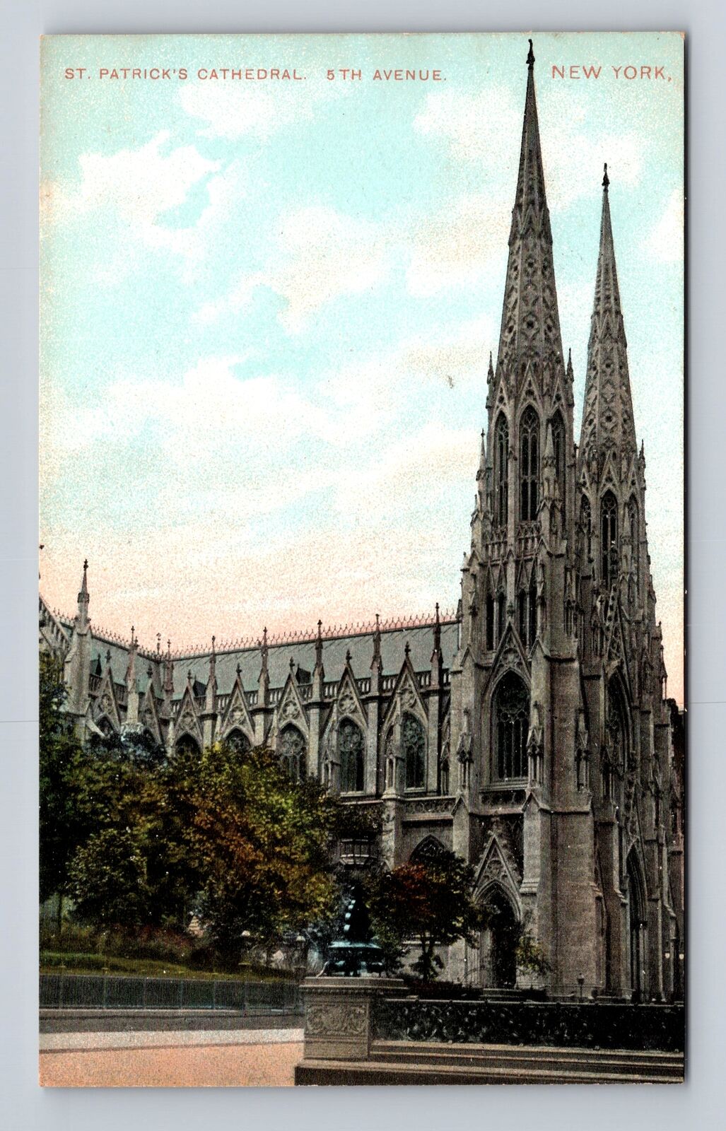 New York City NY-New York, St Patrick\'s Cathedral, Antique, Vintage Postcard