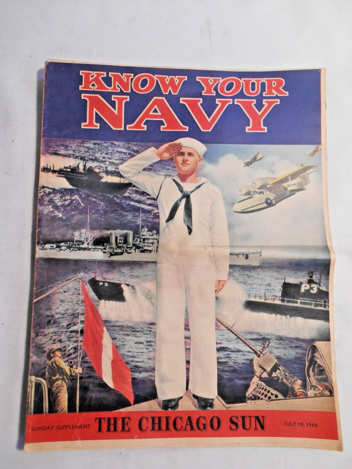 July 19, 1942 The Chicago Sun Sunday Supplement KNOW YOUR NAVY