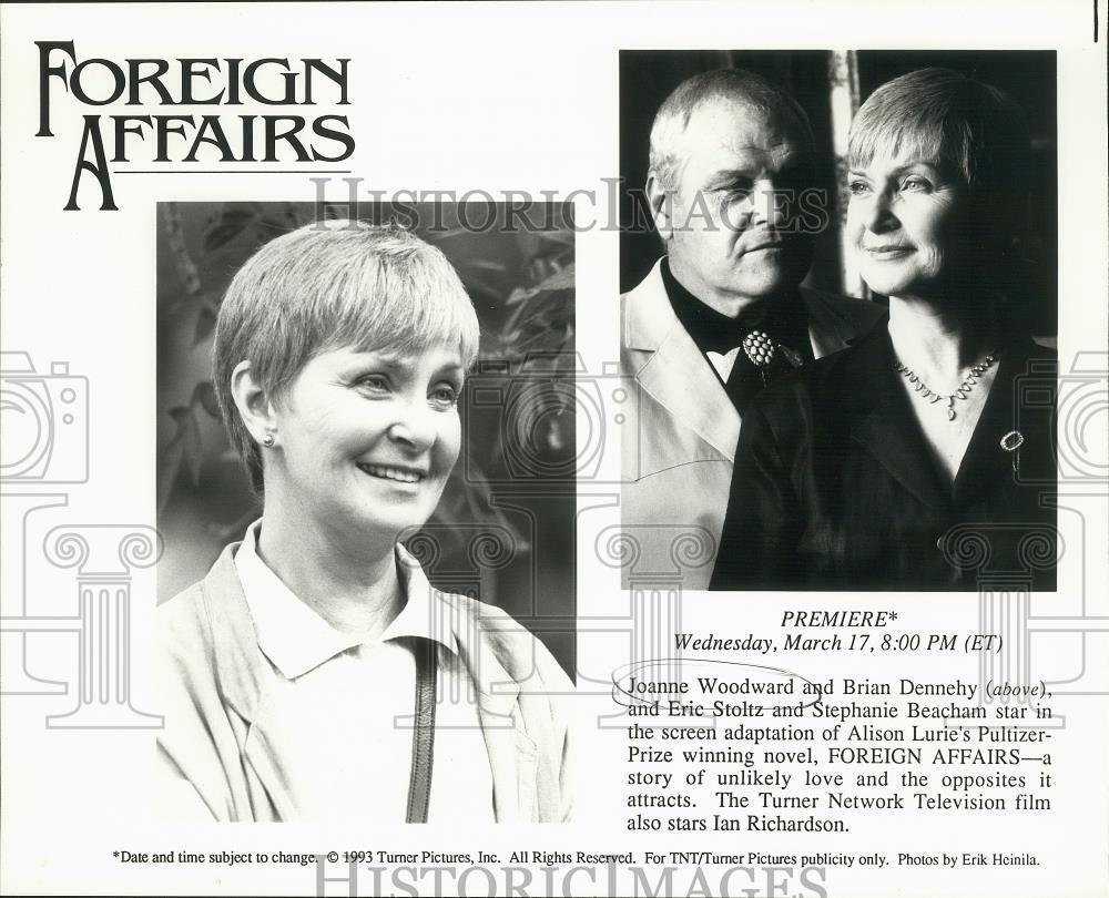 1993 Press Photo Joanne Woodward and Brian Dennehy, Stars of \