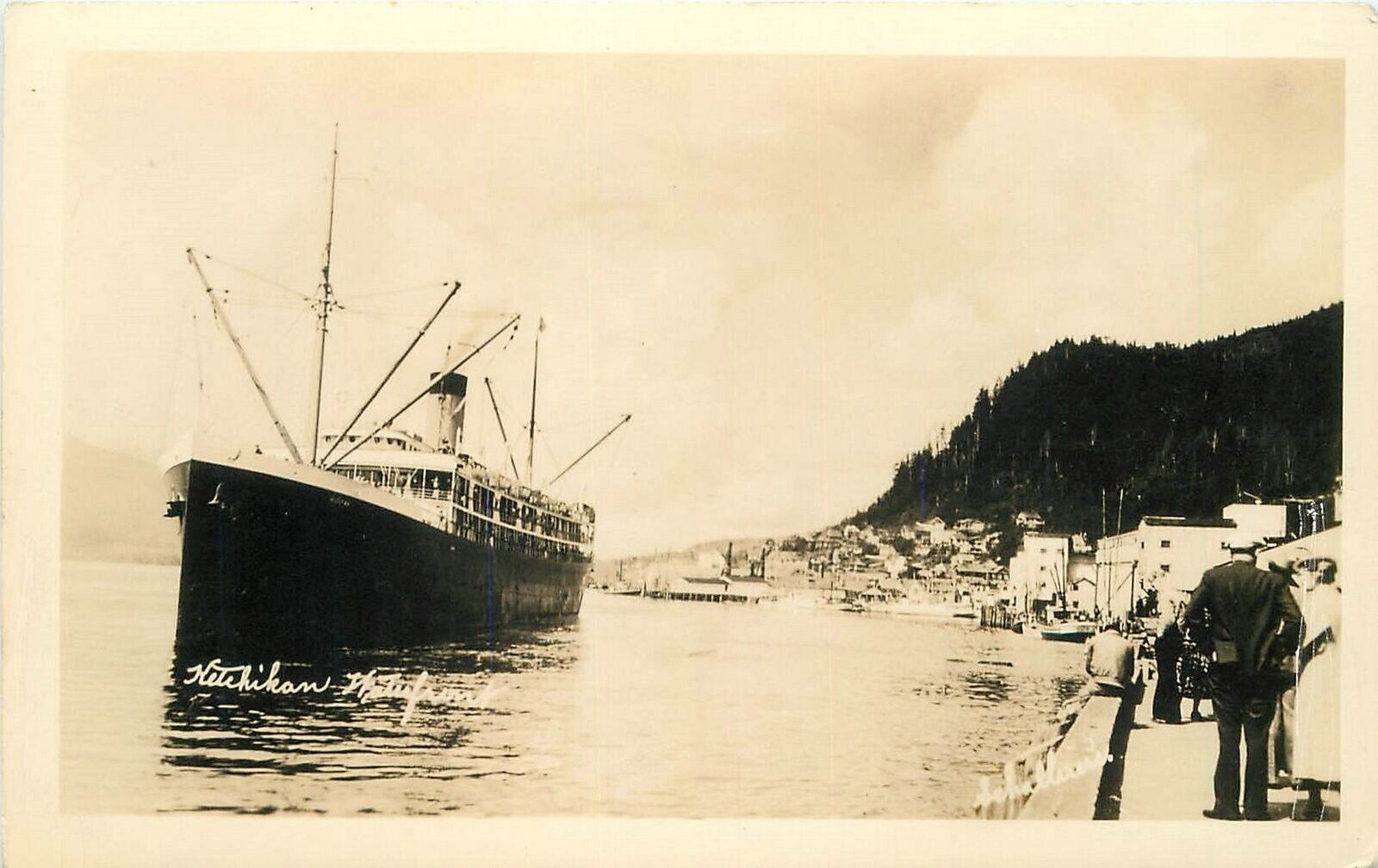 Postcard RPPC Ketchikan Waterfront 1920s 23-1463