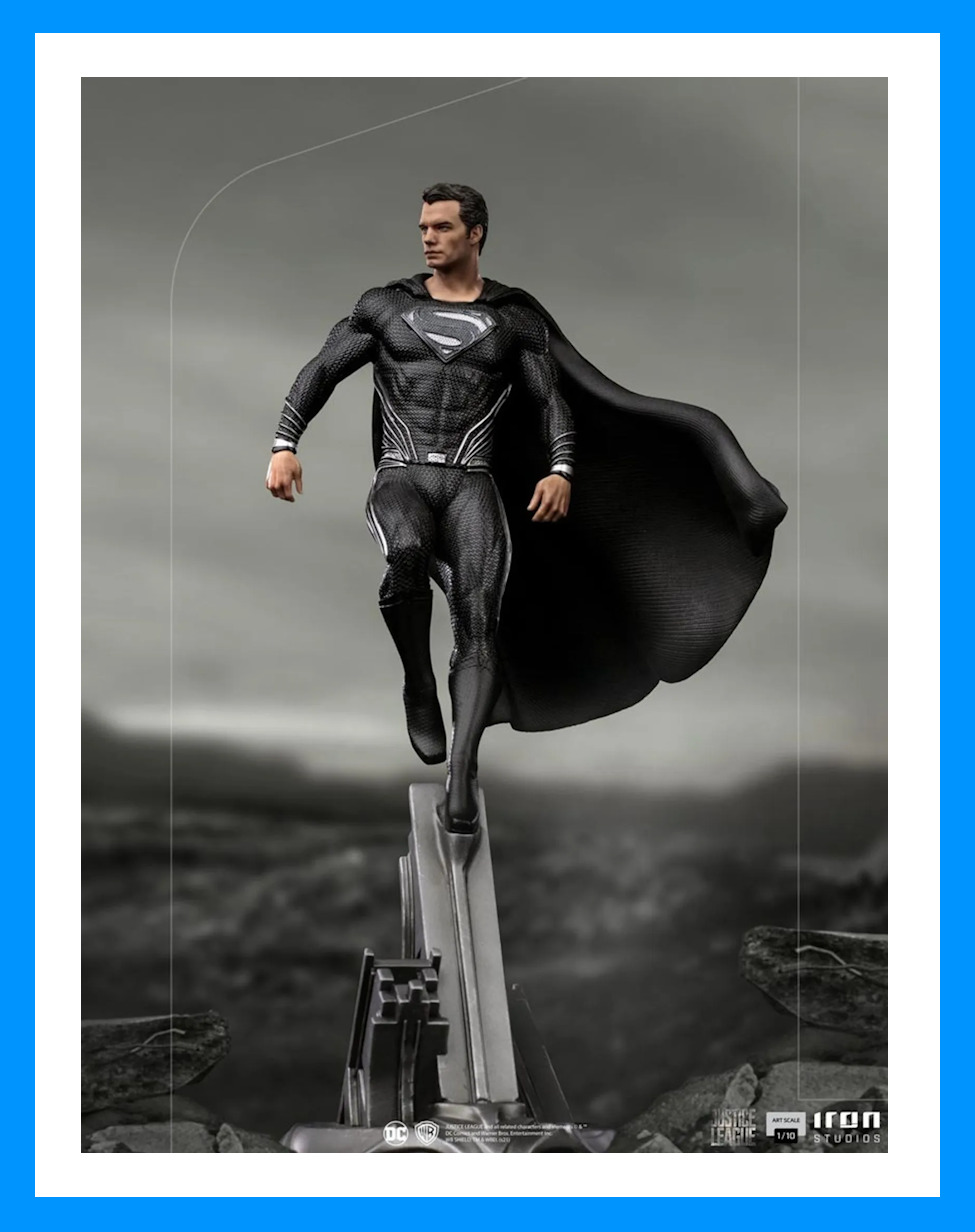 Superman Black Suit - Iron Studios Art Scale 1/10 Statue