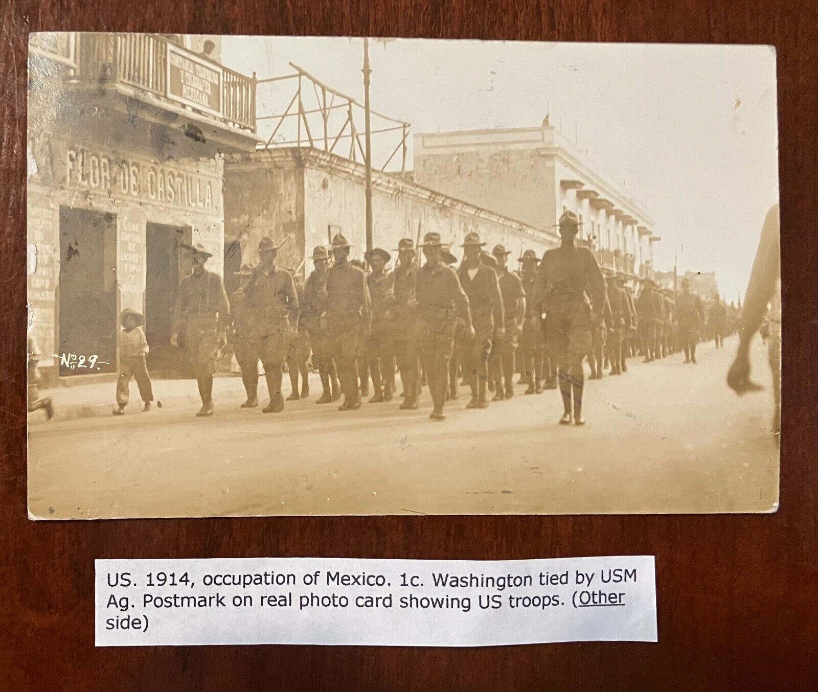 Mexican Border War 1914 RPPC Postcard