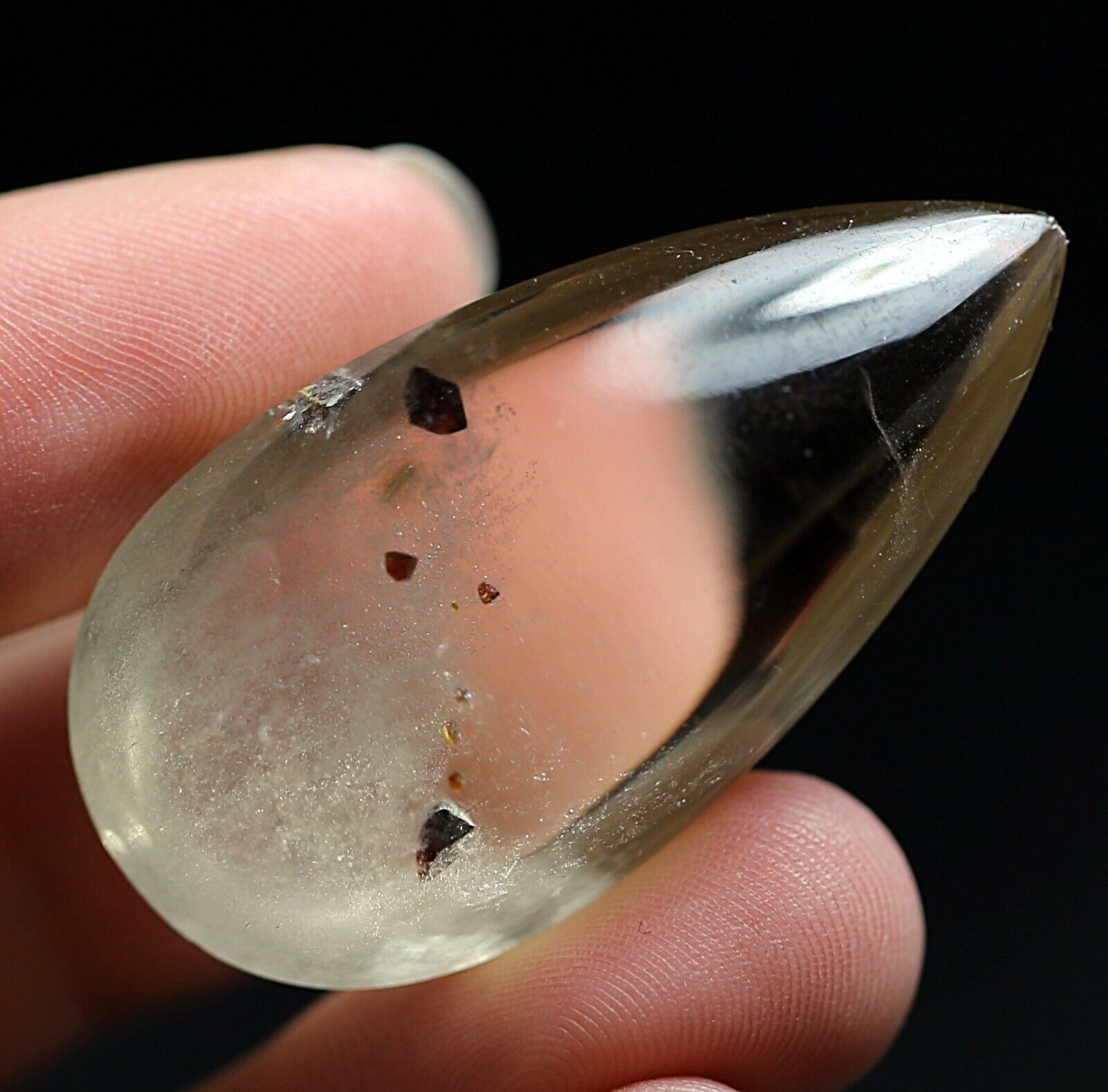 82ct Rare NATURAL Clear garnet Crystal Polished