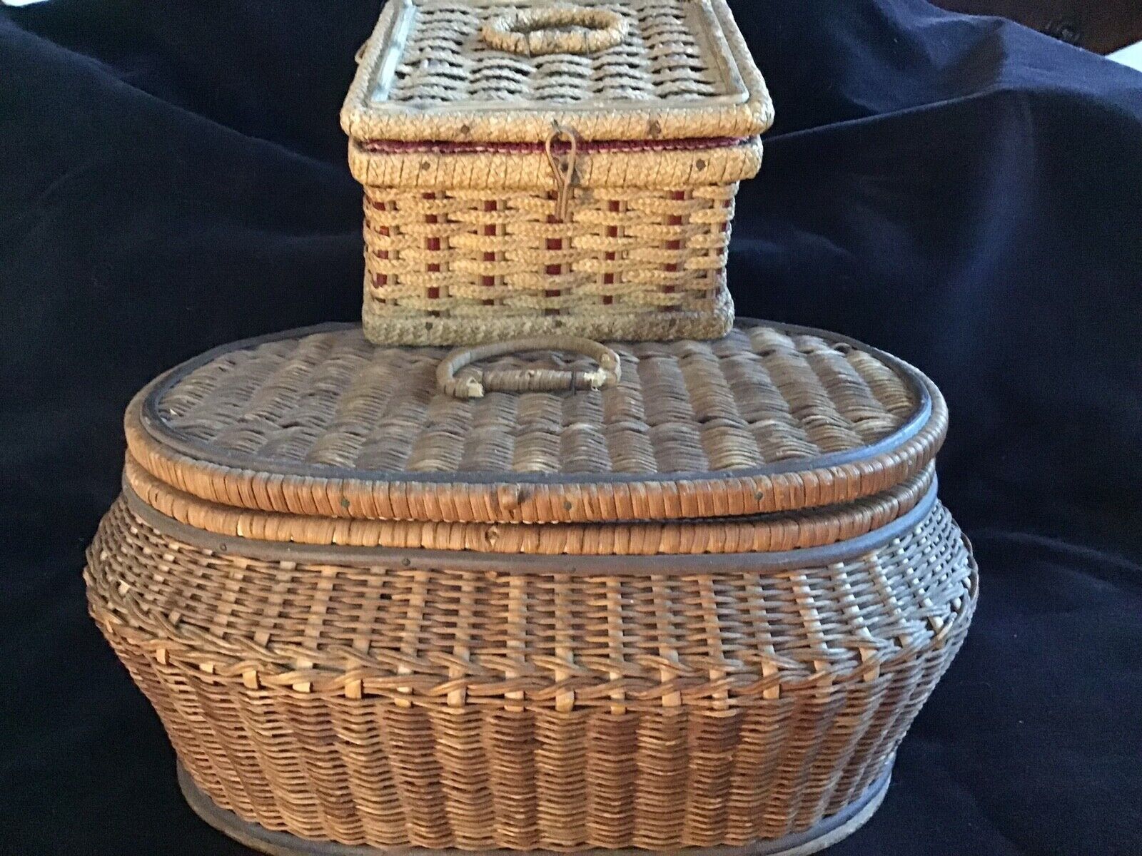 Pair of Vintage Sewing Baskets